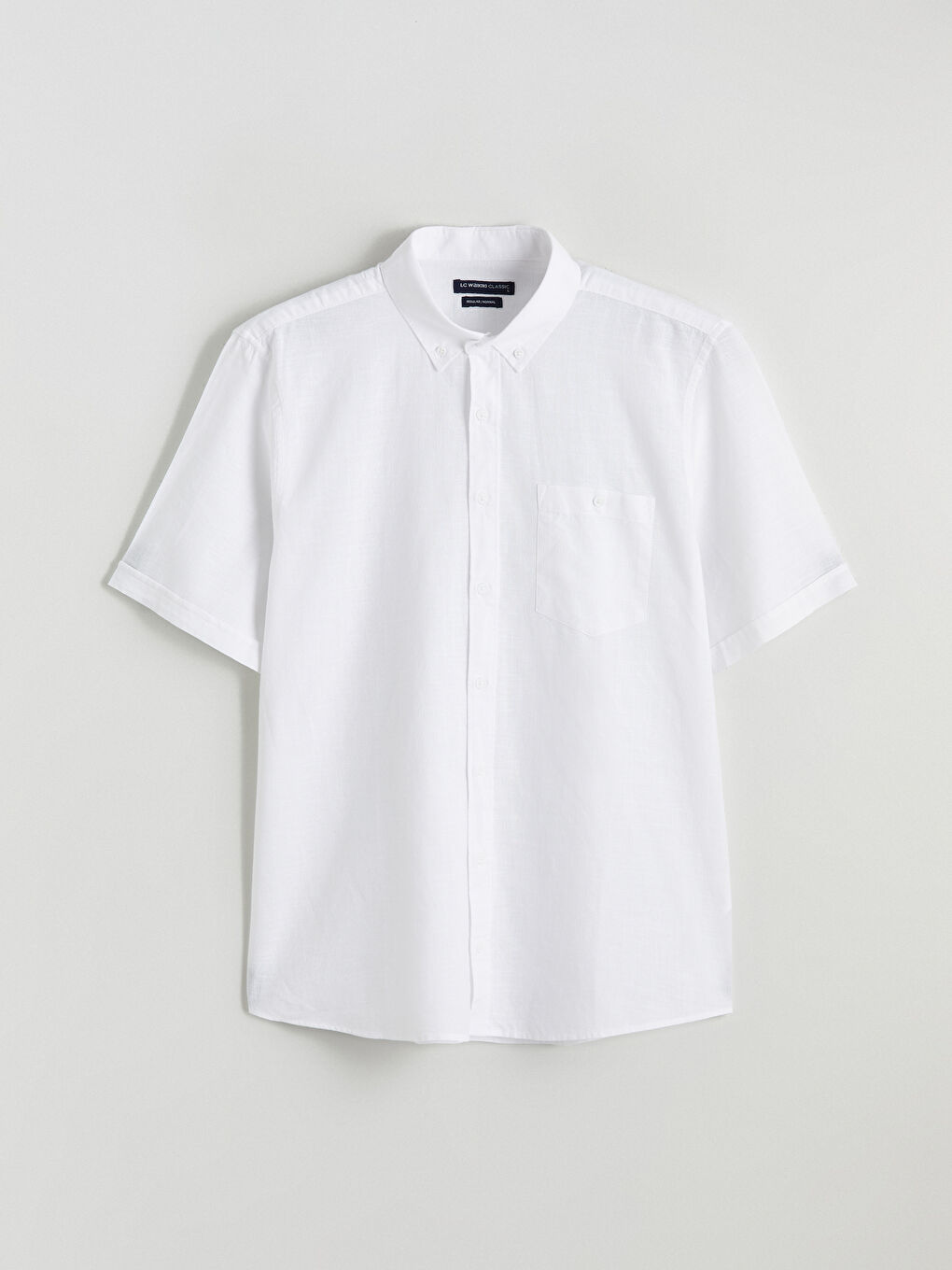 Cămașă Regular Fit Amestec de In pentru Bărbați-4