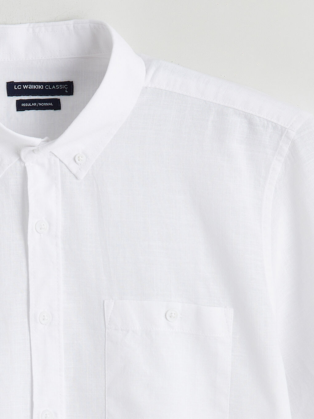 Cămașă Regular Fit Amestec de In pentru Bărbați-5