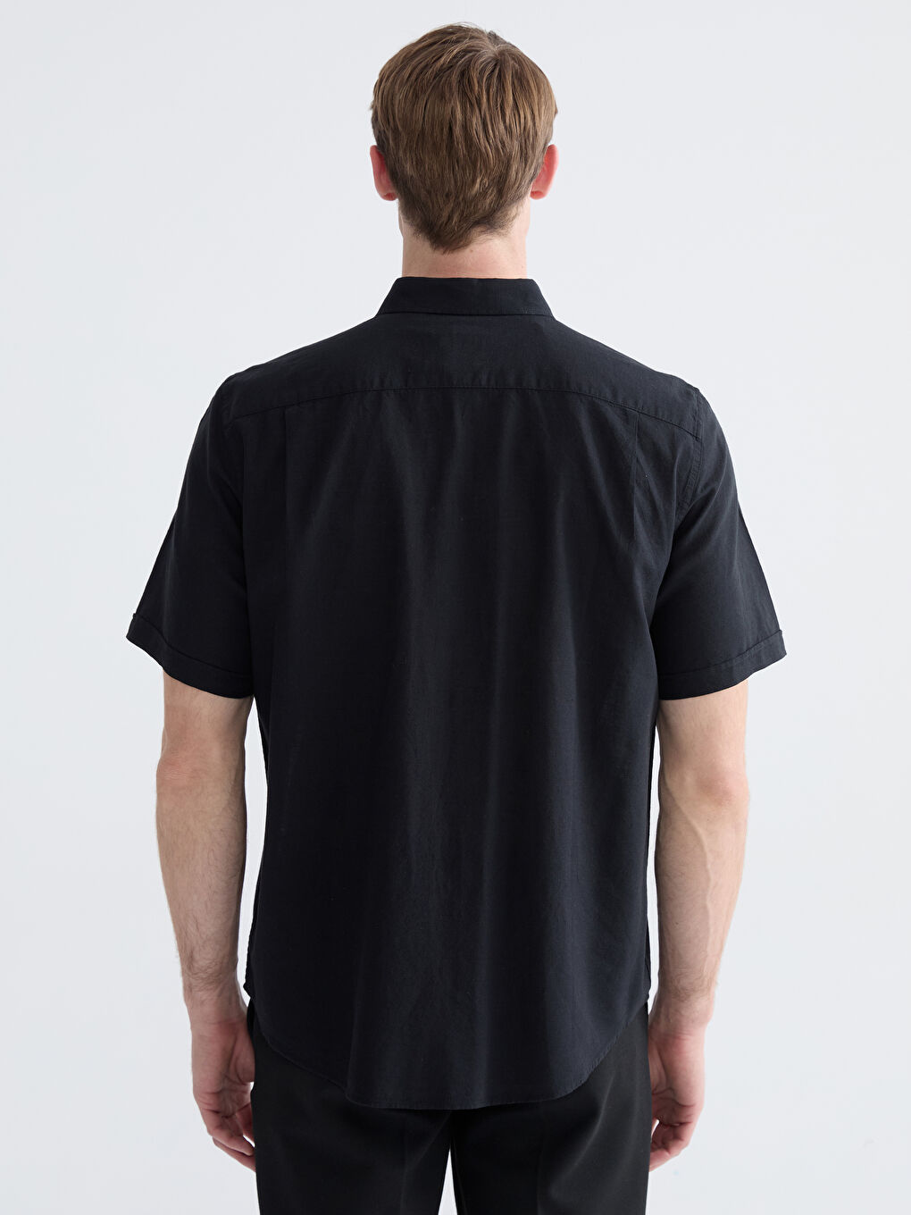 regular fit зығыр қоспасынан ерлер жейдесі-6