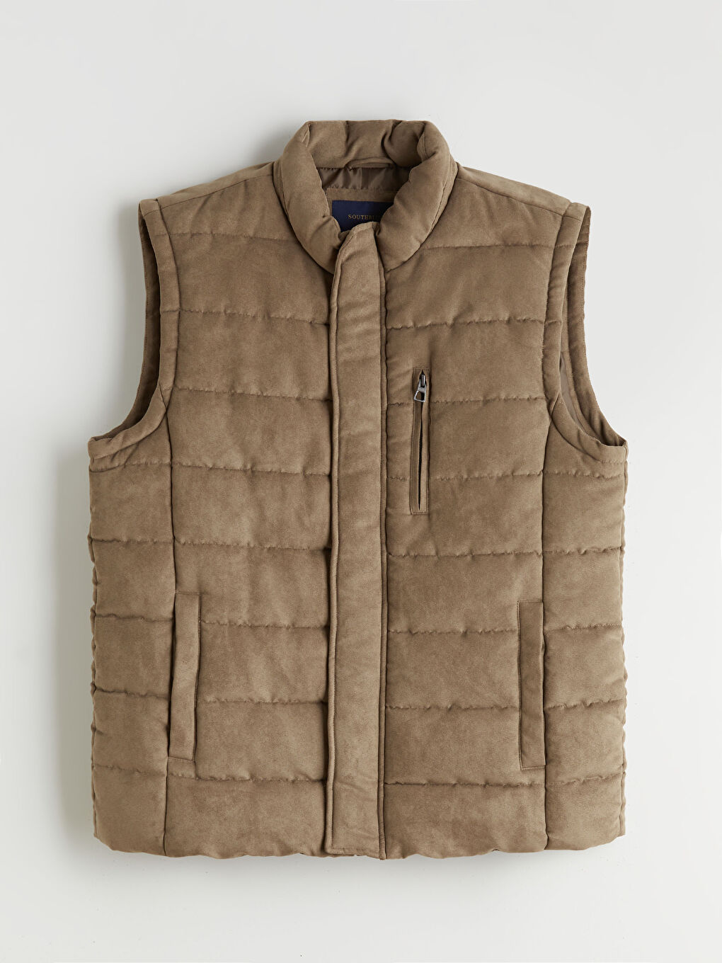 Man BROWN Puffer Gilet-5
