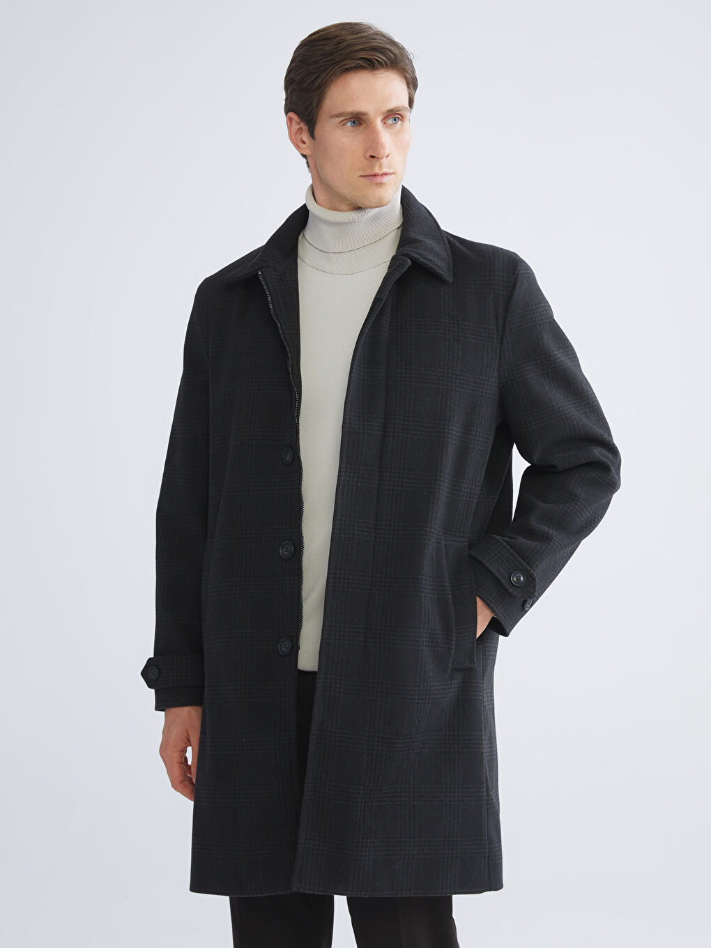 Standard Fit Jacket Collar Men's Cachet Coat