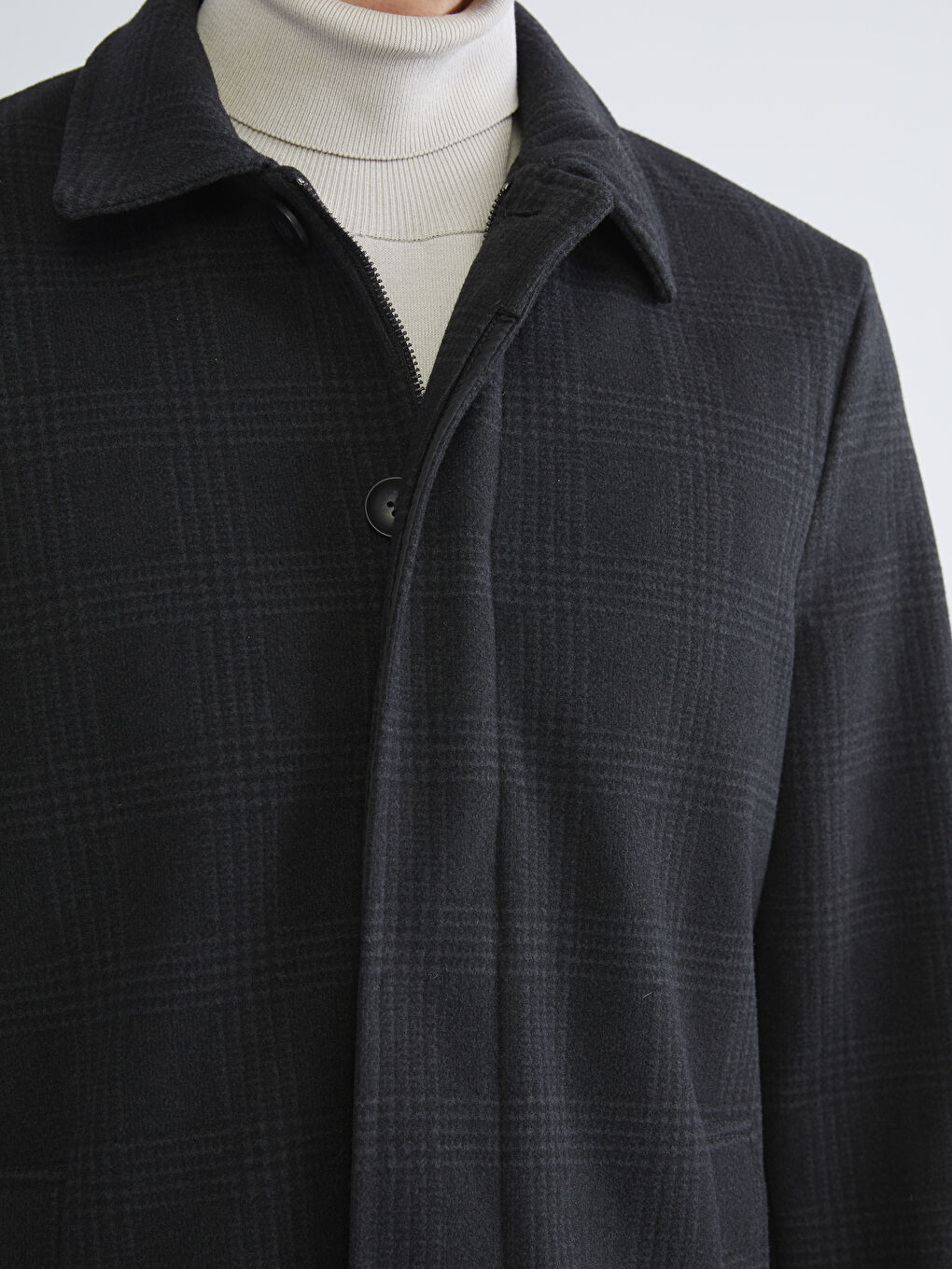 Standard Fit Jacket Collar Men's Cachet Coat-2