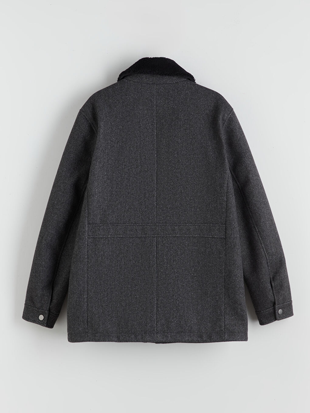 Мужчины Антрацитовый Пальто-6