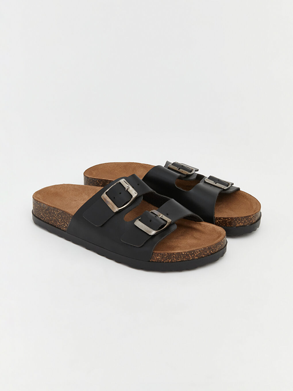 شبشب نساء بنعل فلين مزدوج الشريط