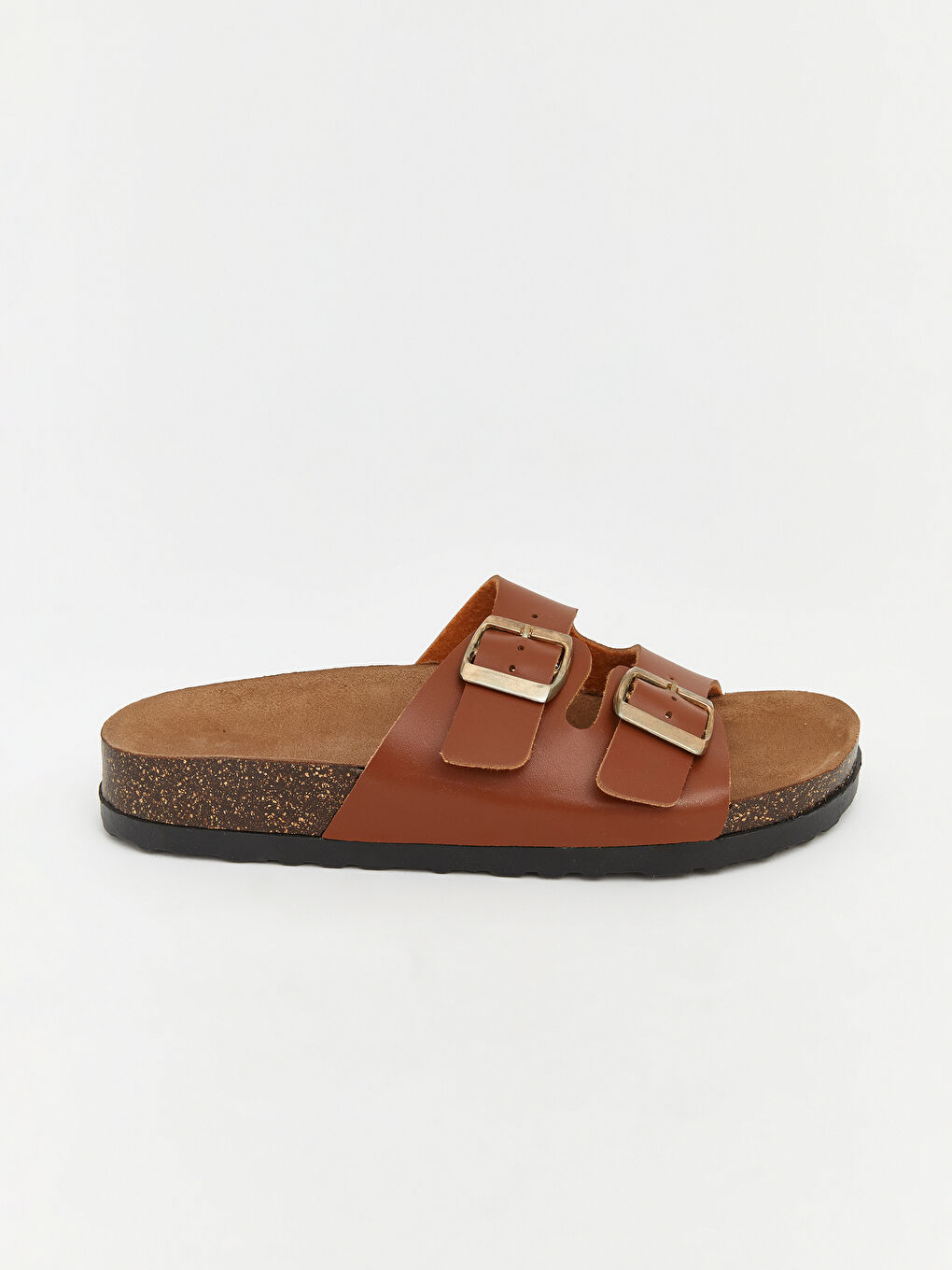 نعال نساء بنعل من الفلين ذو شريط مزدوج-1