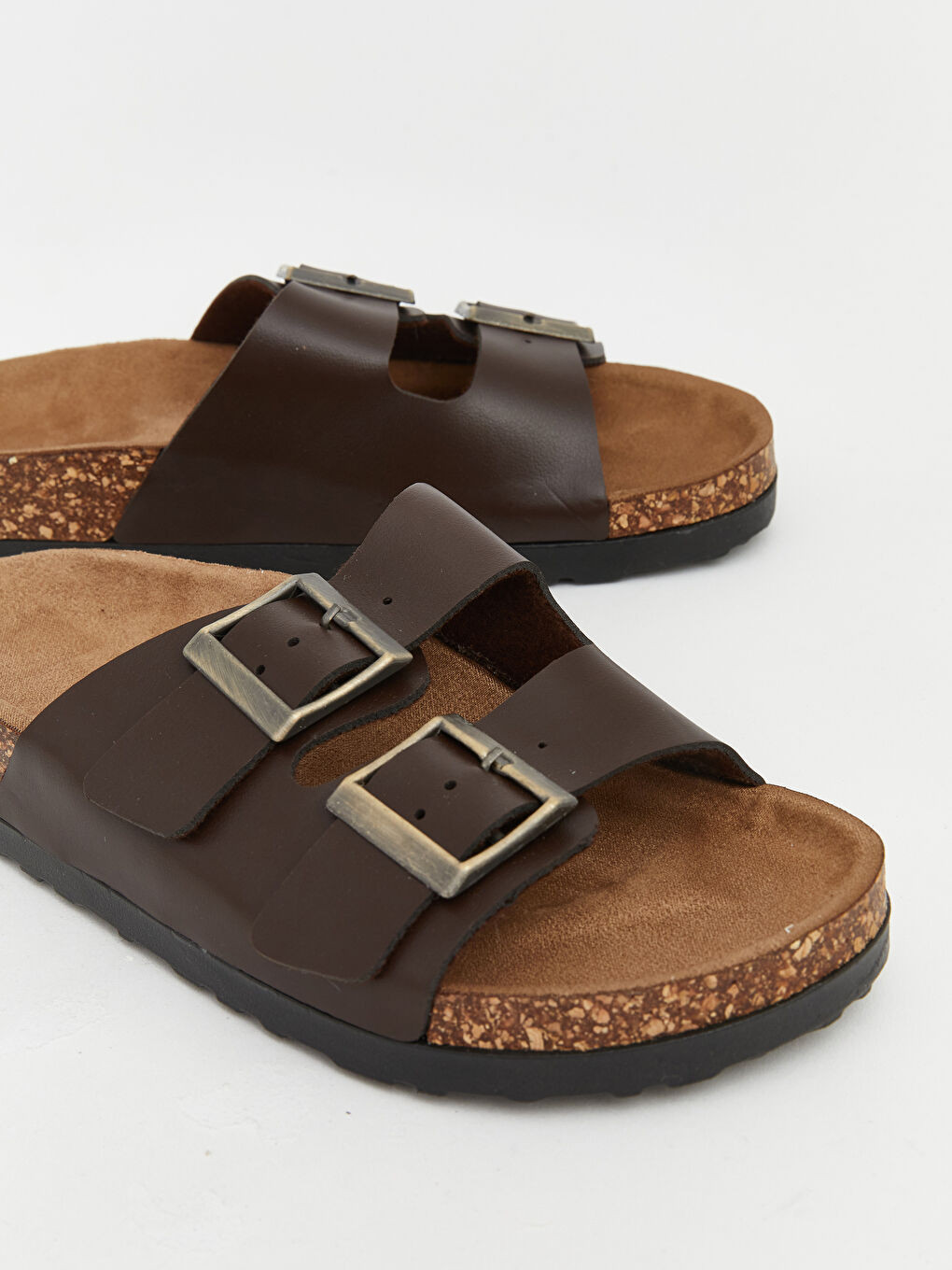 شبشب نساء بنعل فلين بحزام مزدوج-2