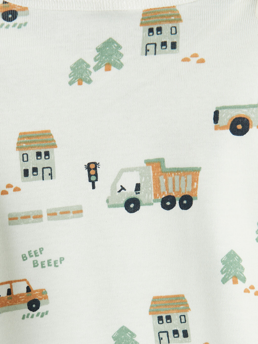 بدلة جسم بأزرار كبس للأولاد الرضع 2 عبوة-3