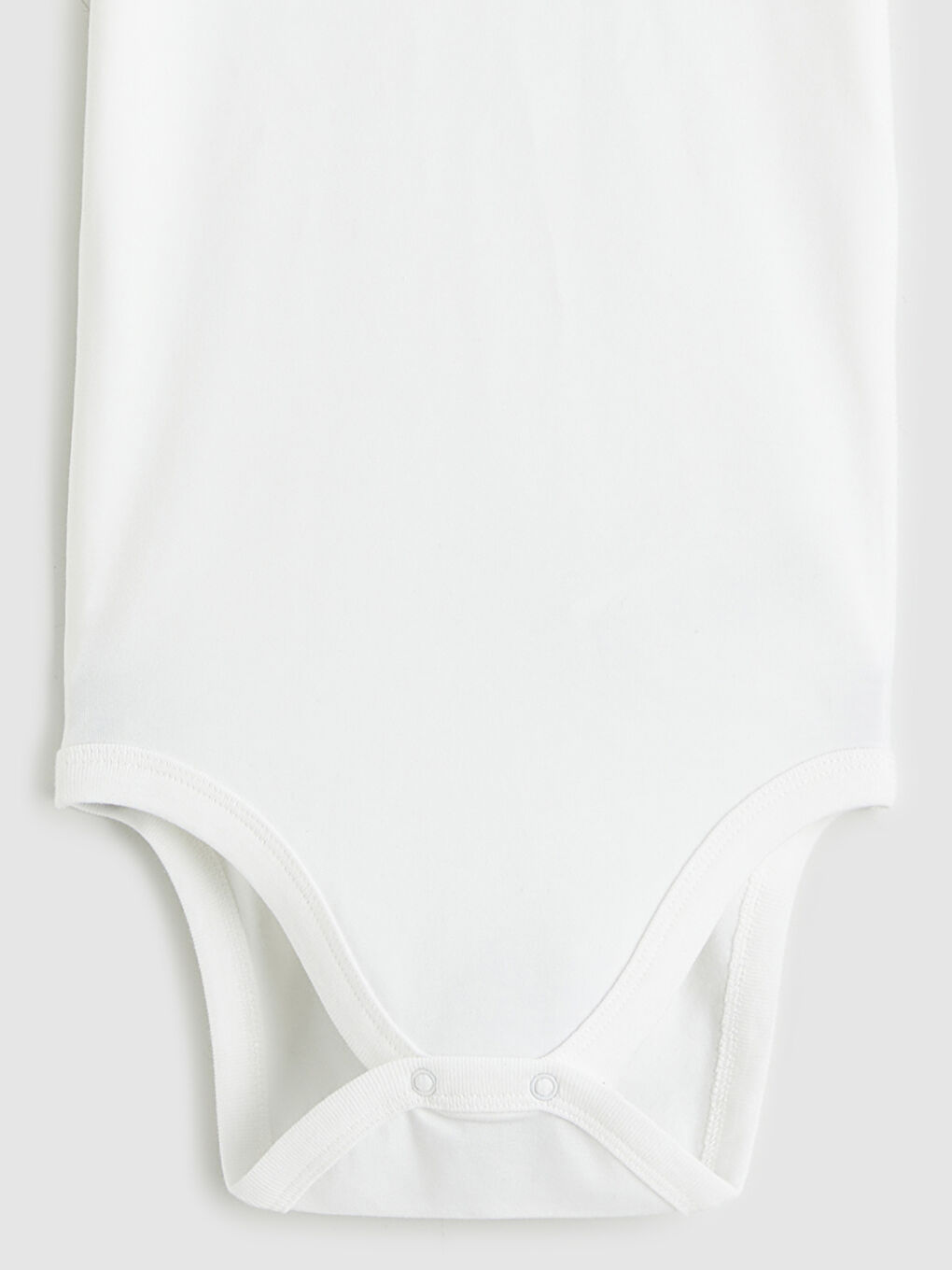 Ekru Bisiklet Yaka Kız Bebek Çıtçıtlı Body-2