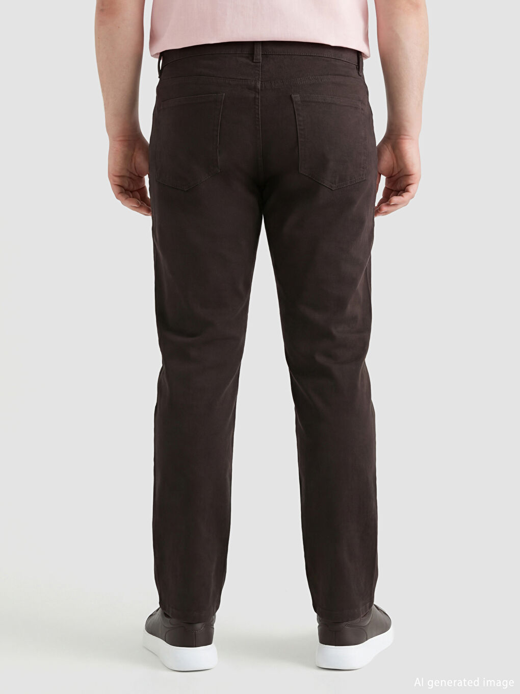 Slim Fit Γκαμπαρντίνα Chino Παντελόνι για άνδρες-3