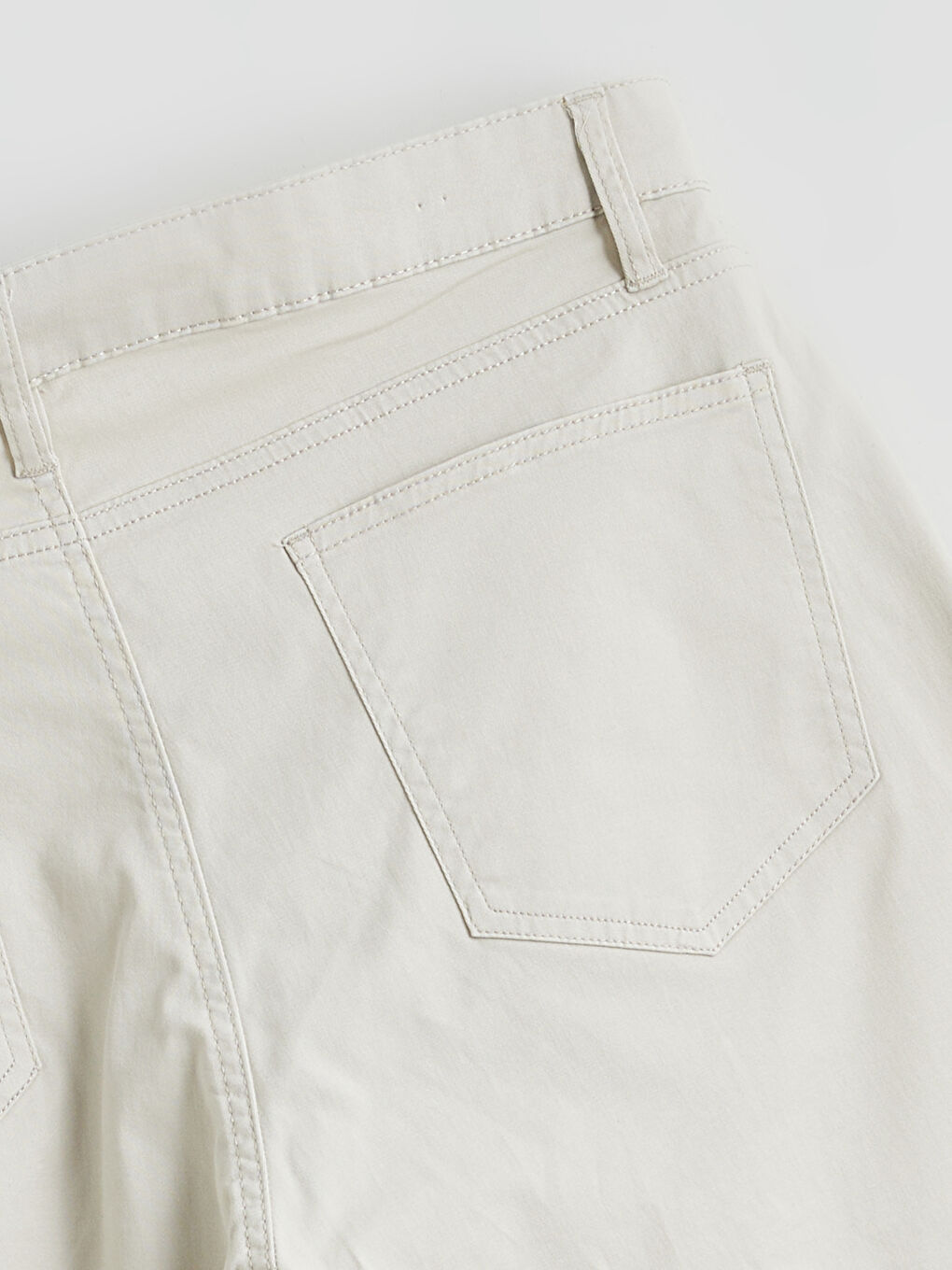 Bej Slim Fit Gabardin Erkek Chino Pantolon-5