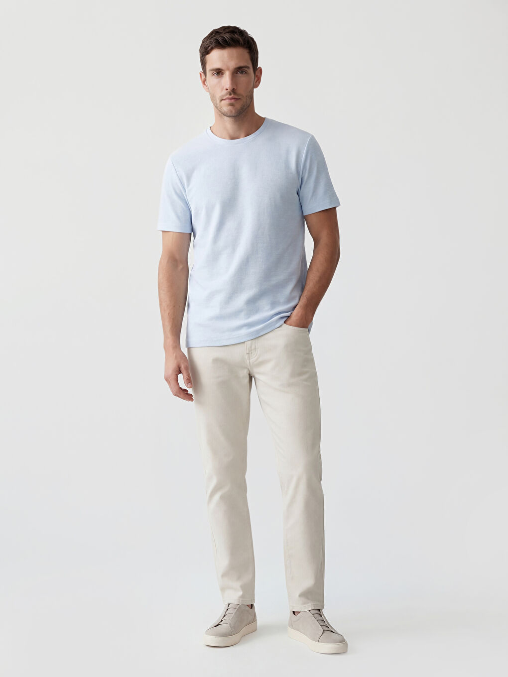 سليم فيت غاباردين سروال شينو رجالي