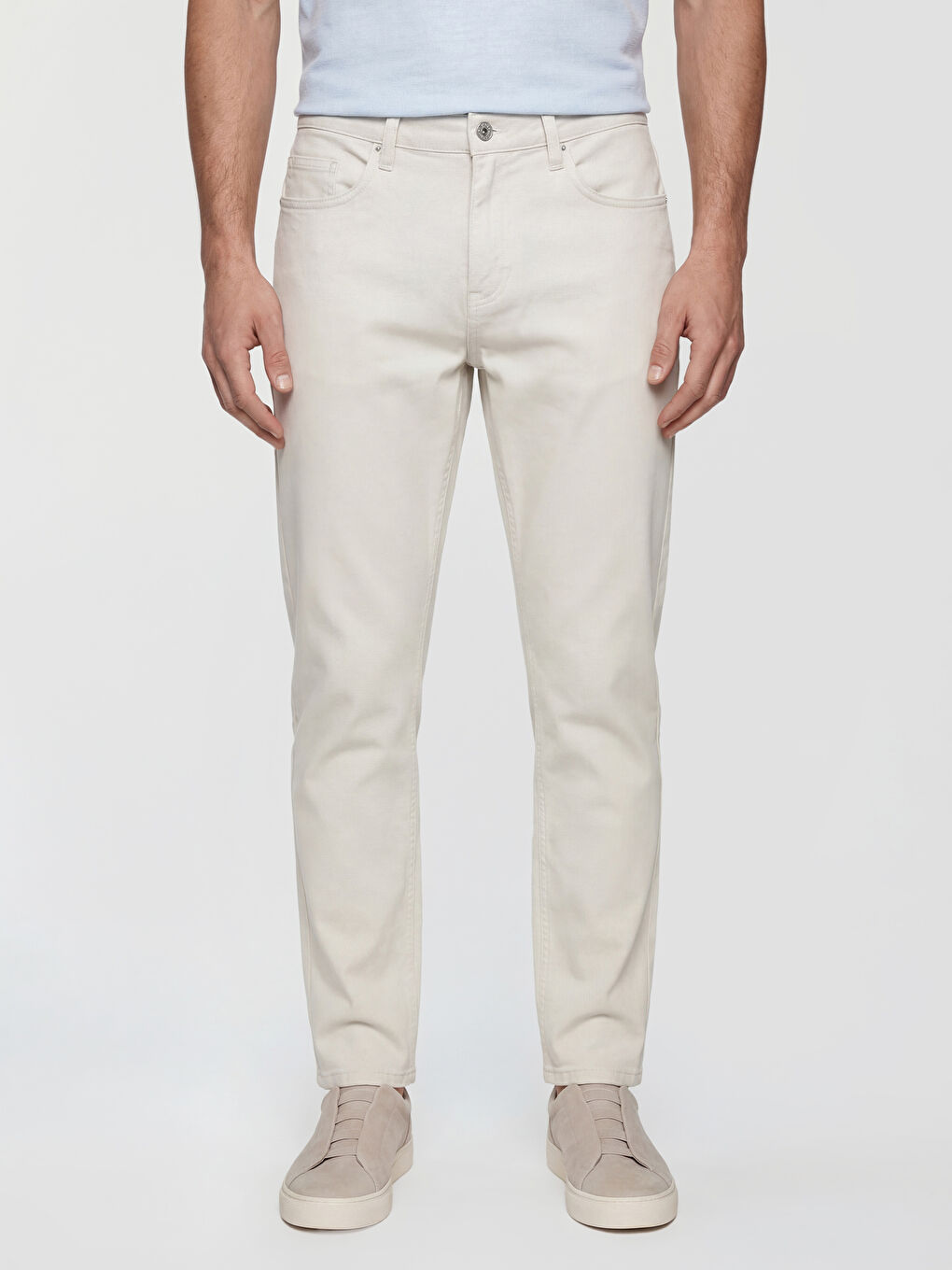 سليم فيت غاباردين سروال شينو رجالي-1