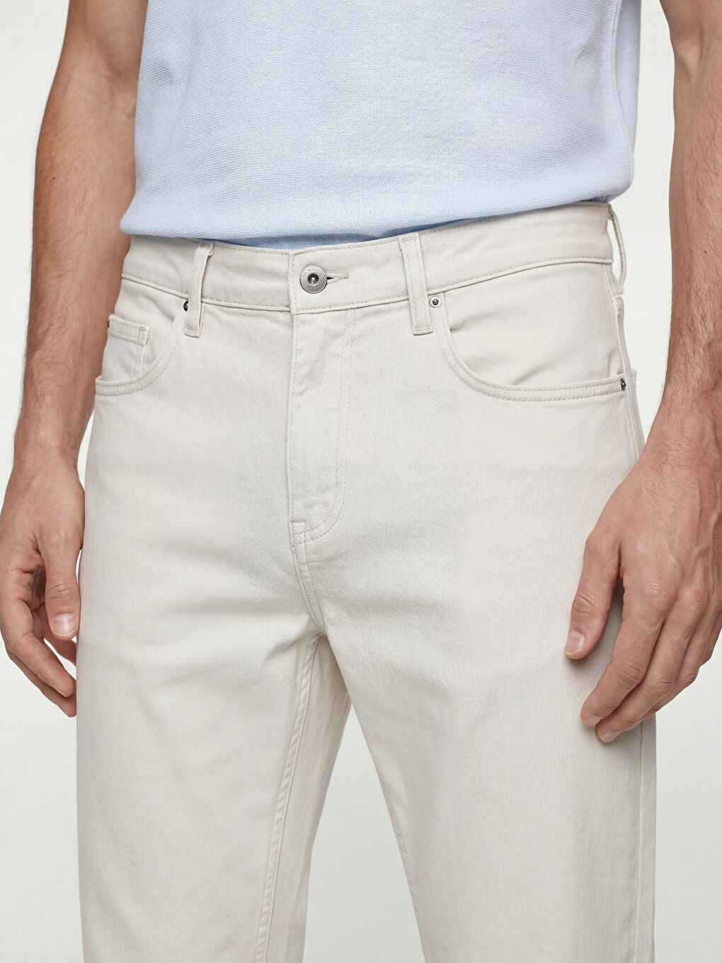 سليم فيت غاباردين سروال شينو رجالي-2