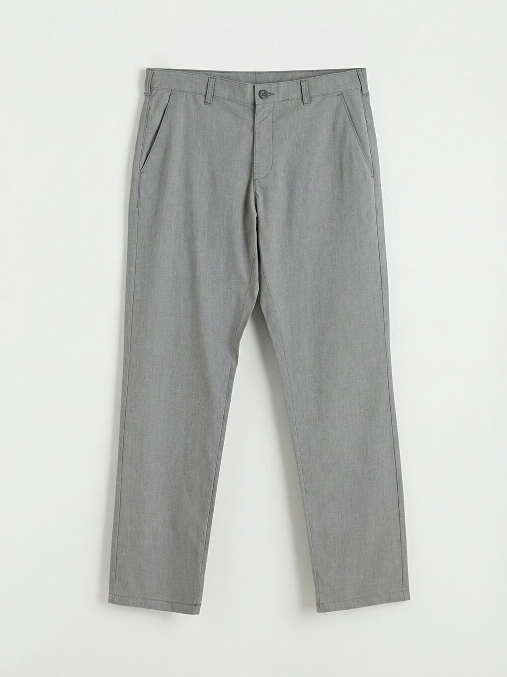 Pantaloni chino din pânză pentru bărbați, croială regular.-4