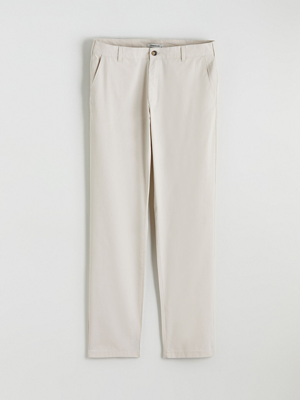 Pantalon chino en toile pour homme à coupe régulière-4