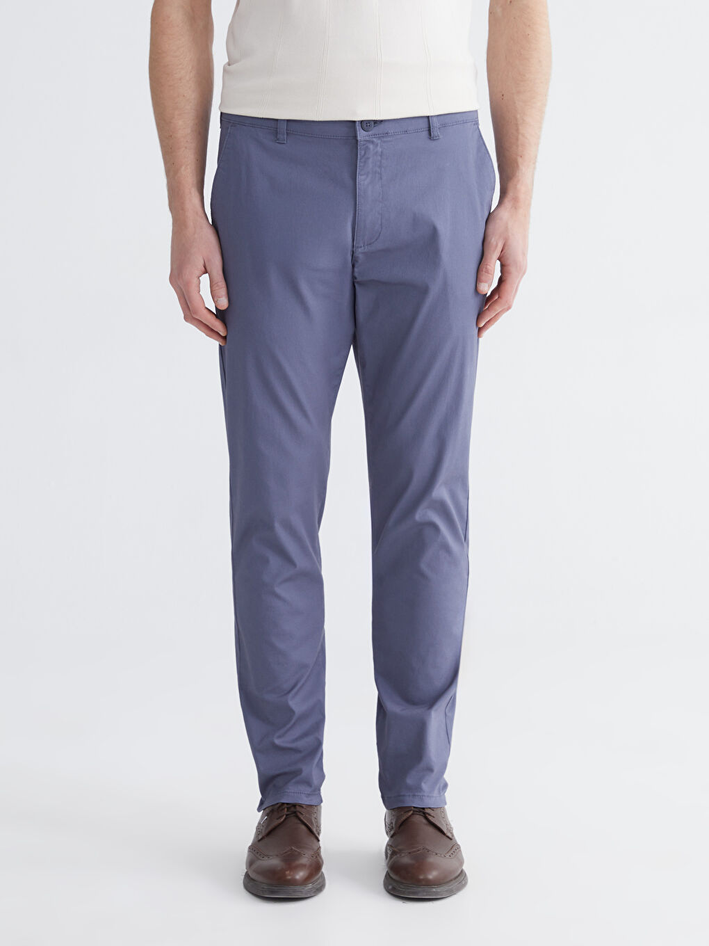 İndigo Slim Fit Gabardin Erkek Chino Pantolon-1