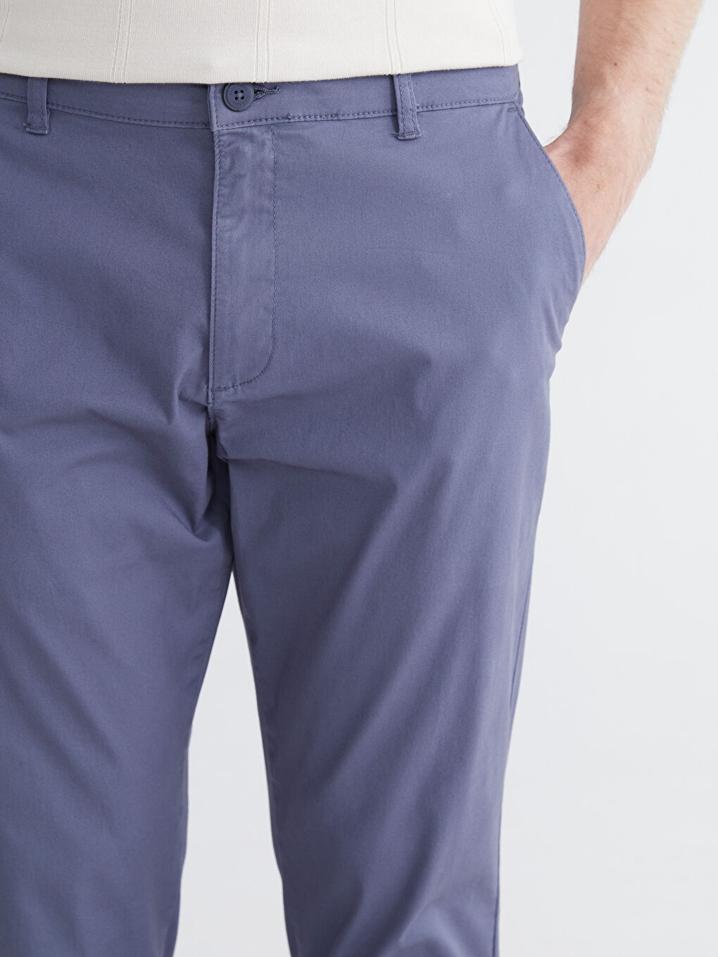 İndigo Slim Fit Gabardin Erkek Chino Pantolon-2