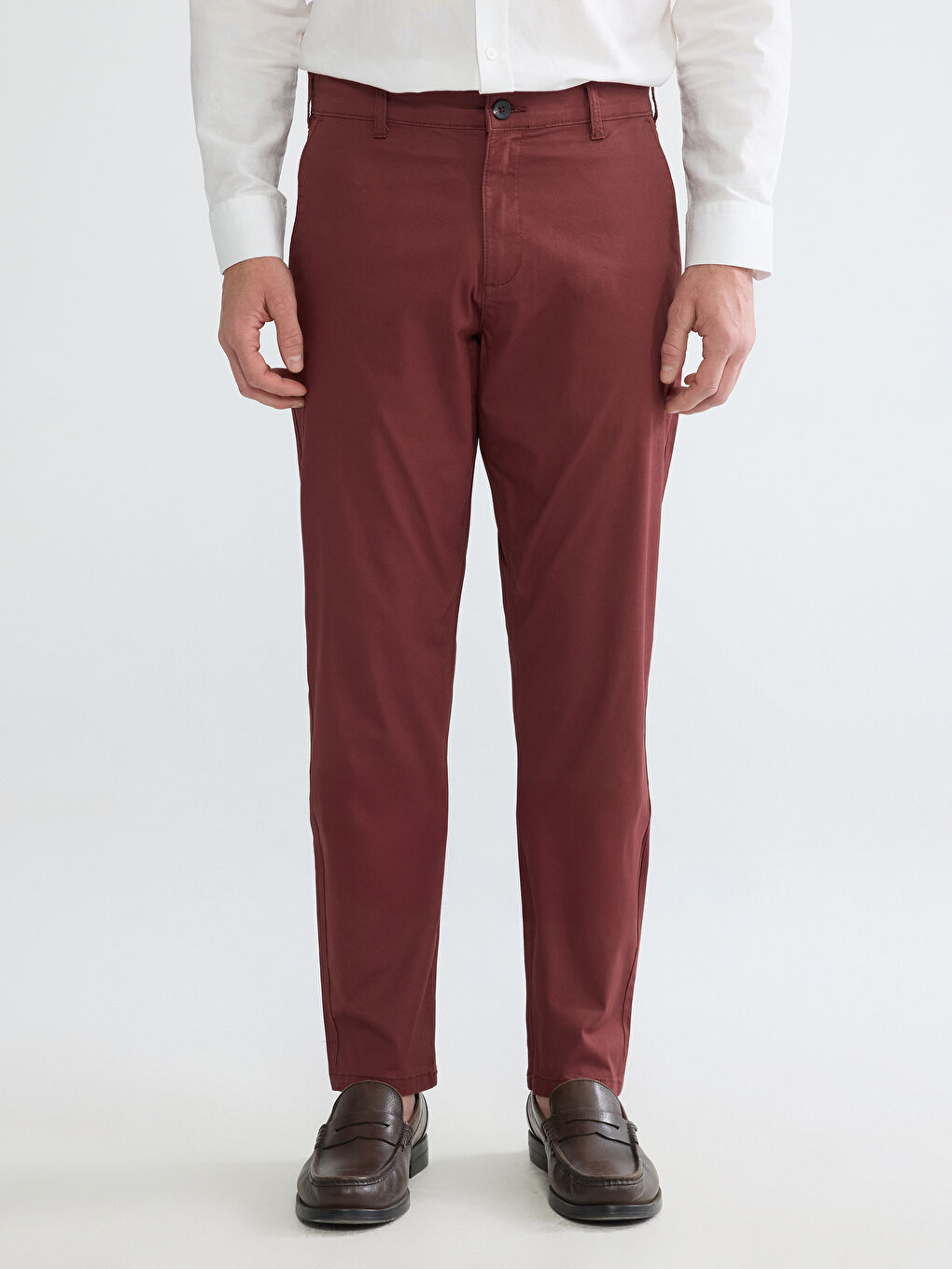 Slim Fit Gabardine Men's Chino Trousers-1