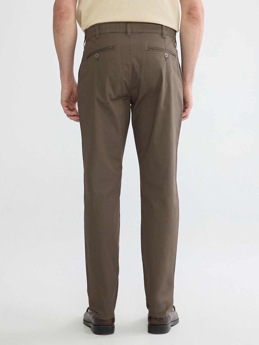 Slim Fit Gabardine Men's Chino Trousers-3