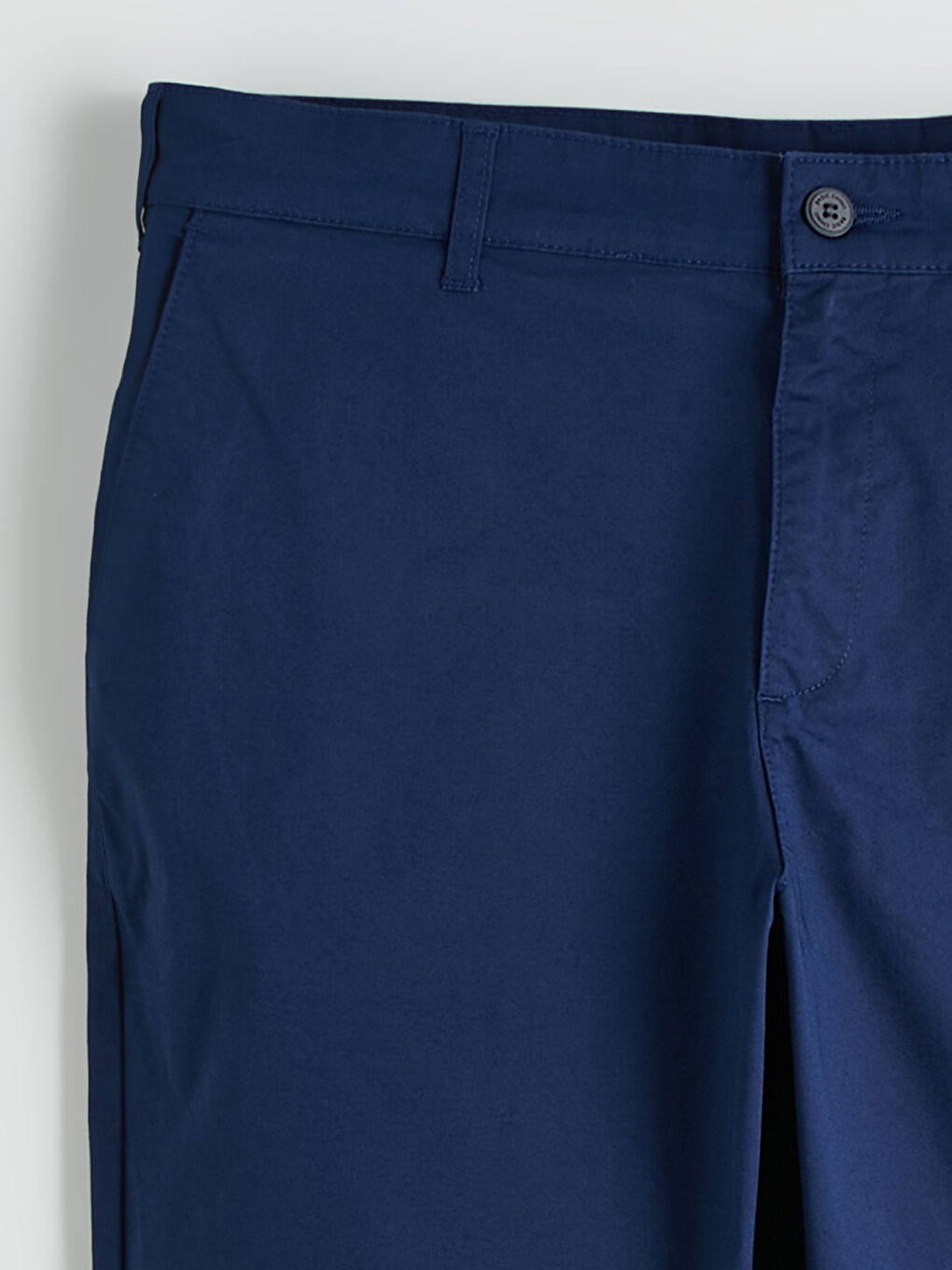 Lacivert Slim Fit Gabardin Erkek Chino Pantolon-5