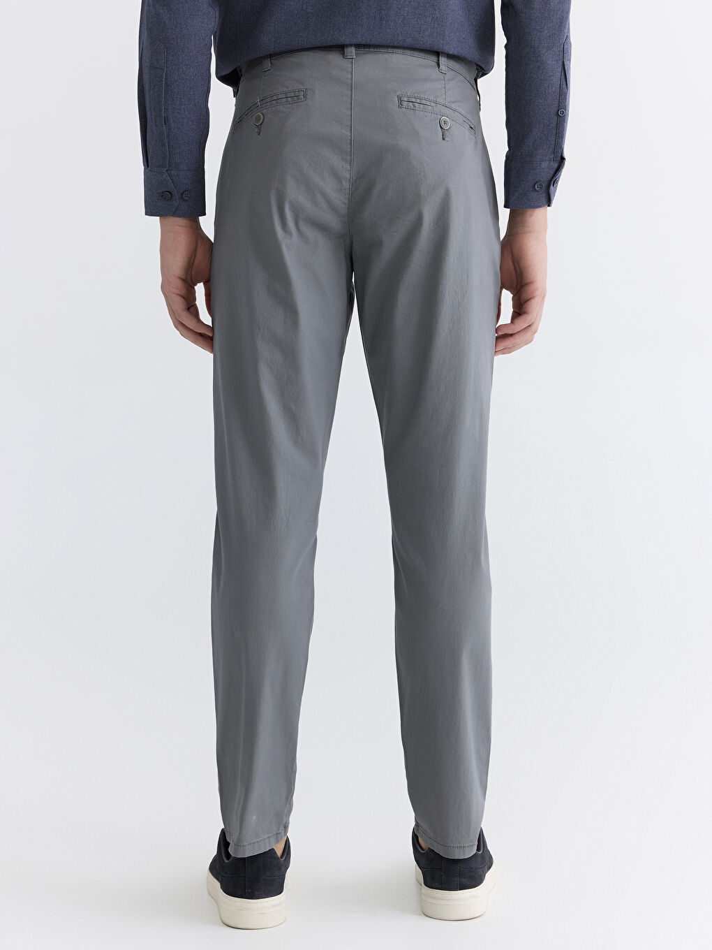 Мъж Сиво Чино панталони-3