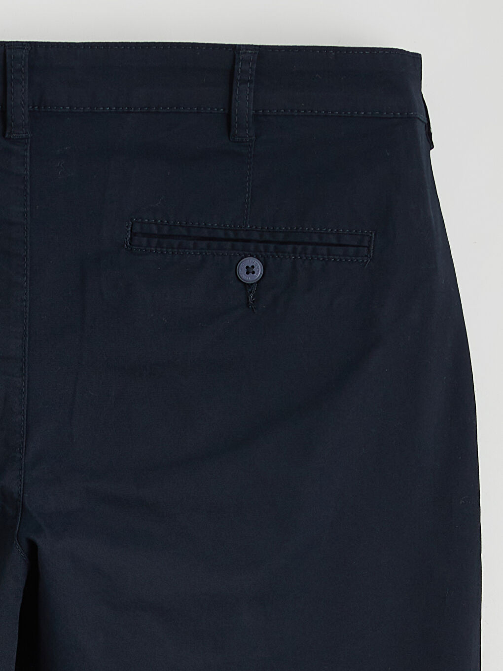 Lacivert Dar Kalıp Gabardin Erkek Chino Pantolon-5