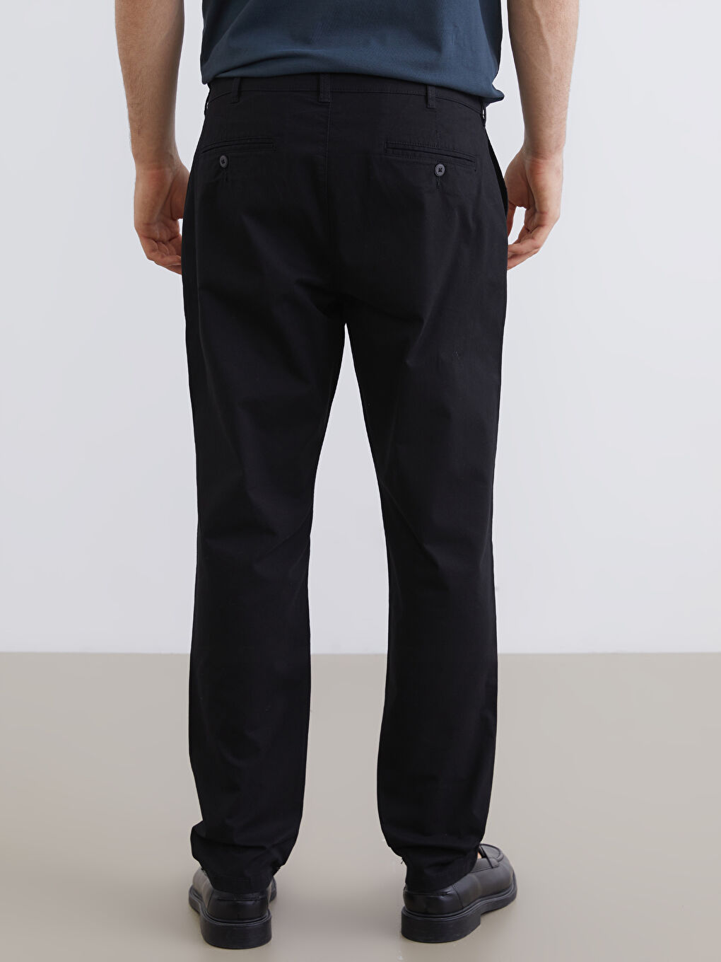 Slim Fit Gabardine Men's Chino Trousers-3
