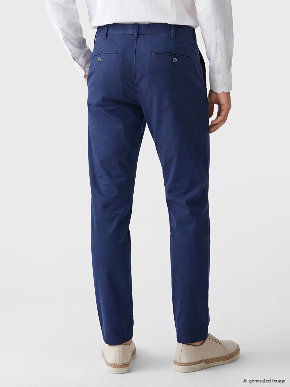 Slim Fit Gabardine Men's Chino Trousers-3