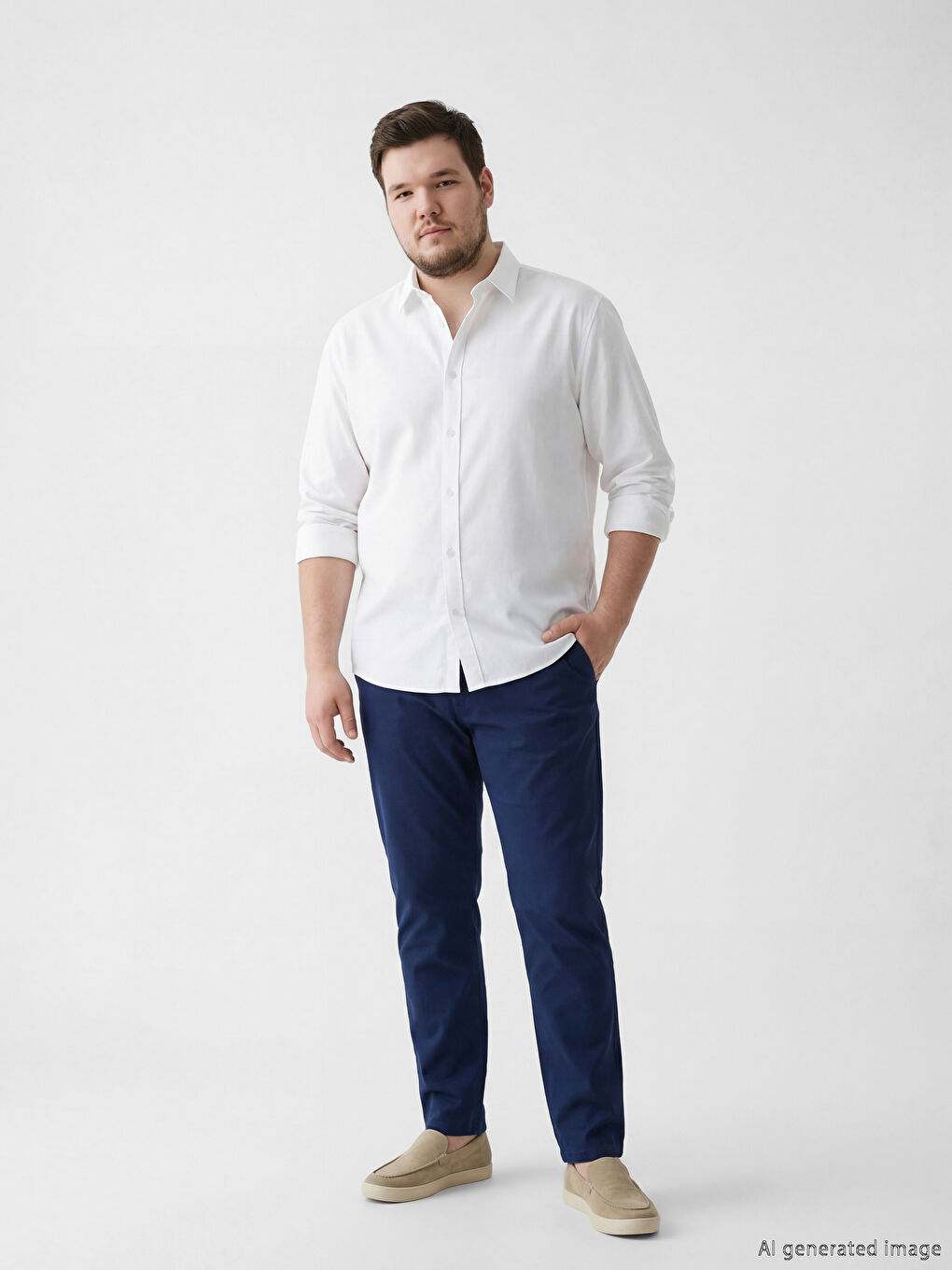 Lacivert Slim Fit Gabardin Erkek Chino Pantolon