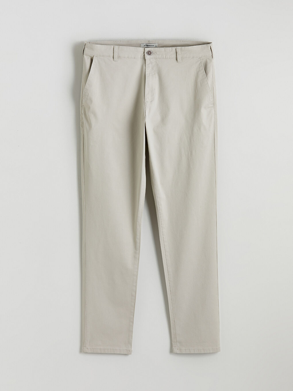 მამაკაცები ბეჟი ჩინოს შარვალი-4