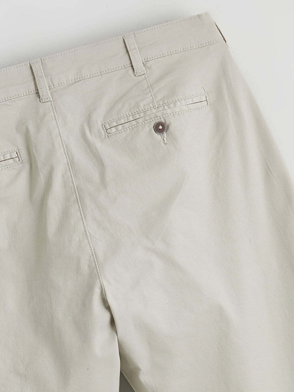 მამაკაცები ბეჟი ჩინოს შარვალი-5