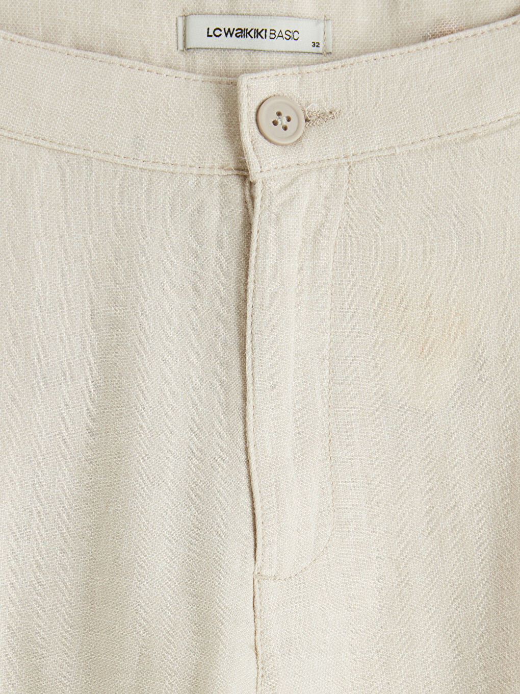 Chino pantalone standardnog kroja od mešavine lana za muškarce-6