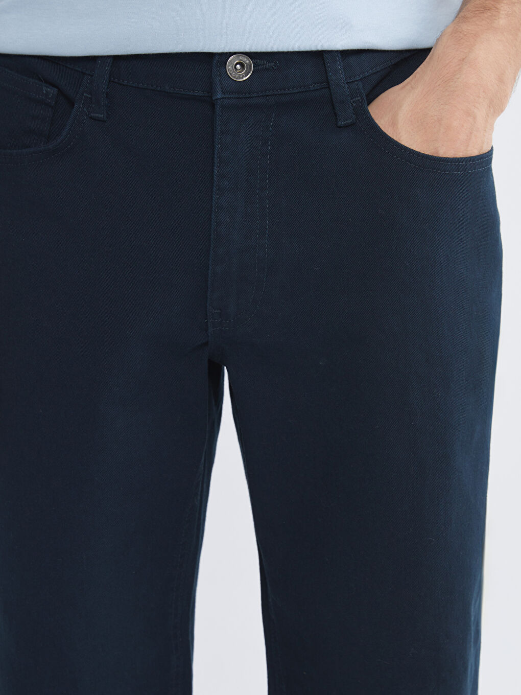 Lacivert Slim Fit Erkek Şort-2