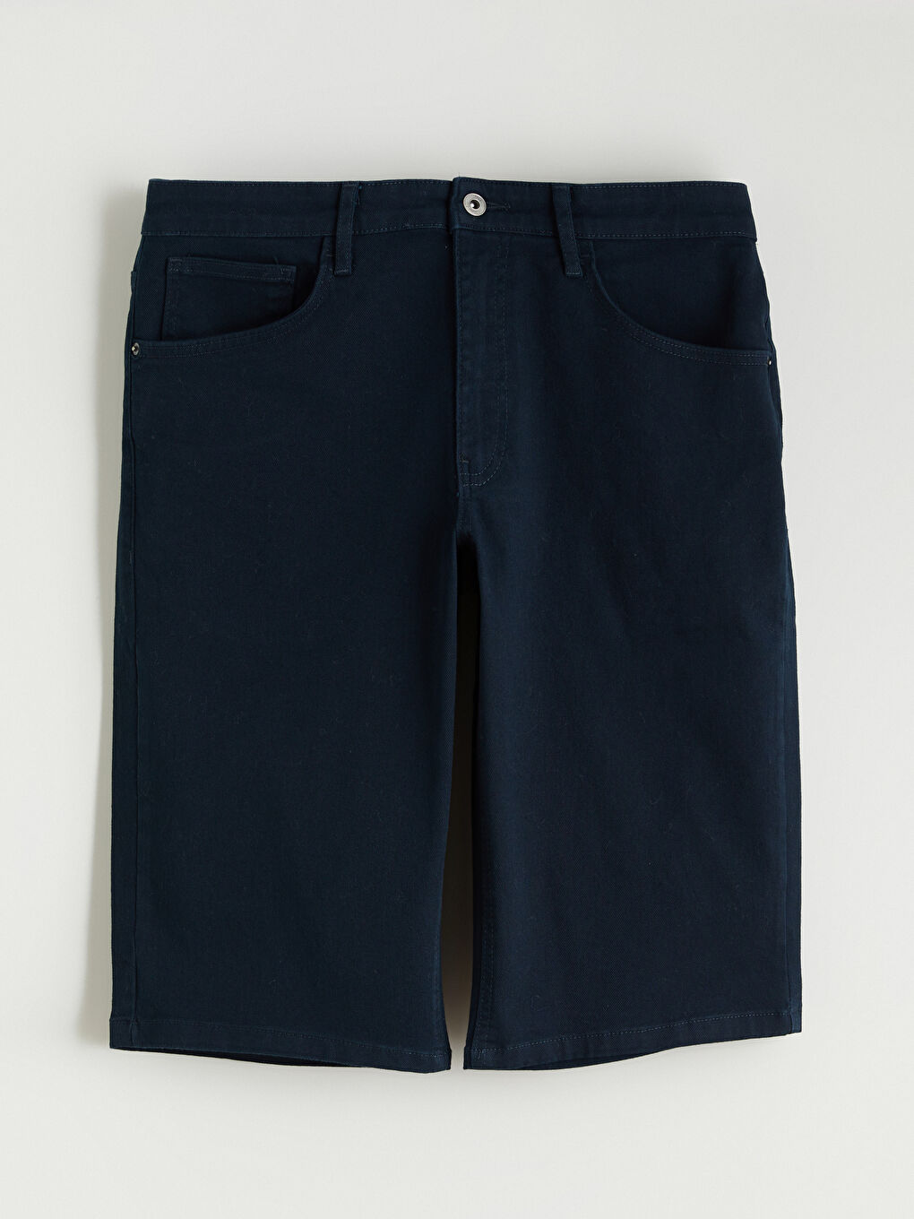 Lacivert Slim Fit Erkek Şort-4