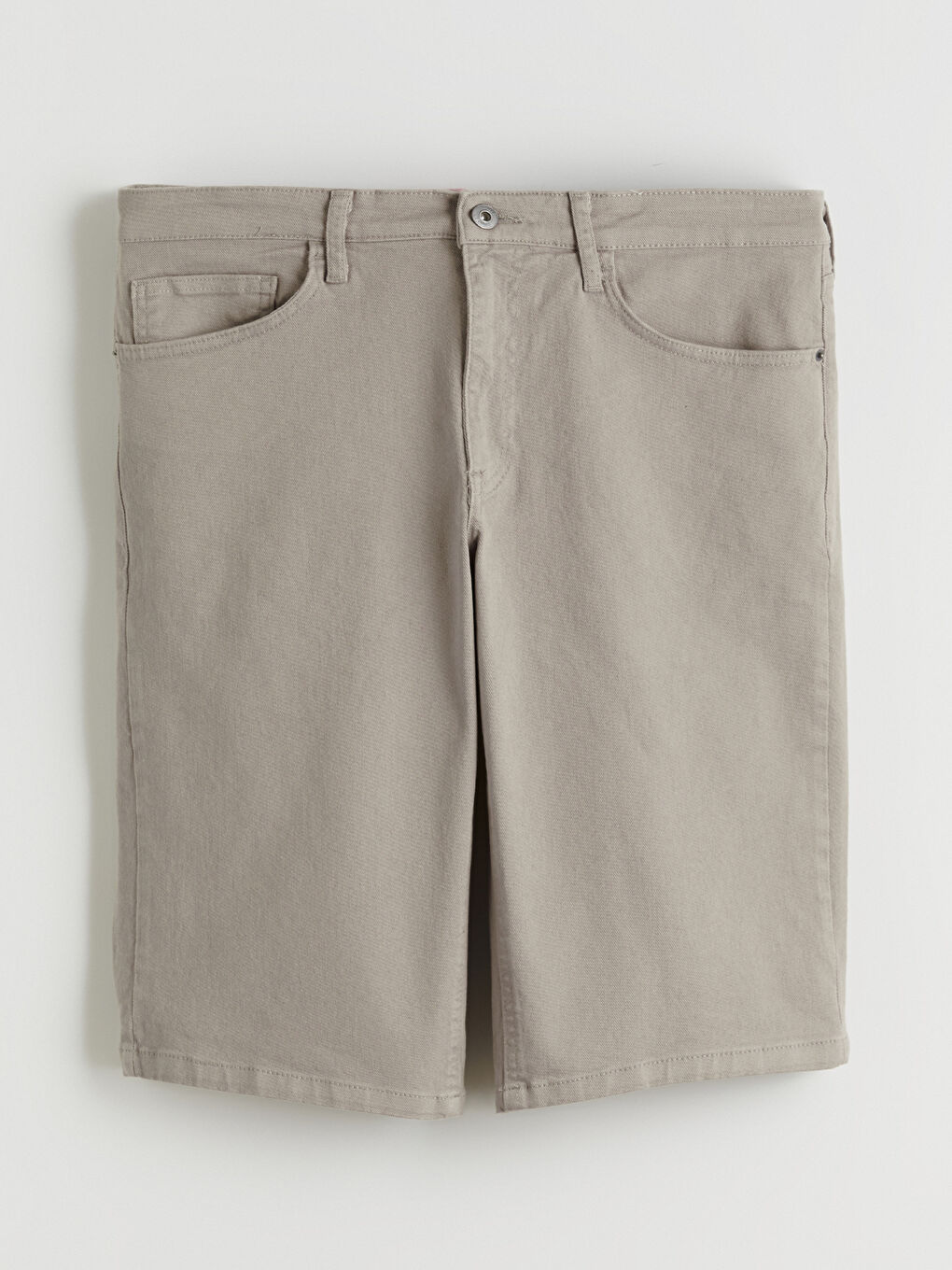 Bej Slim Fit Erkek Şort-4