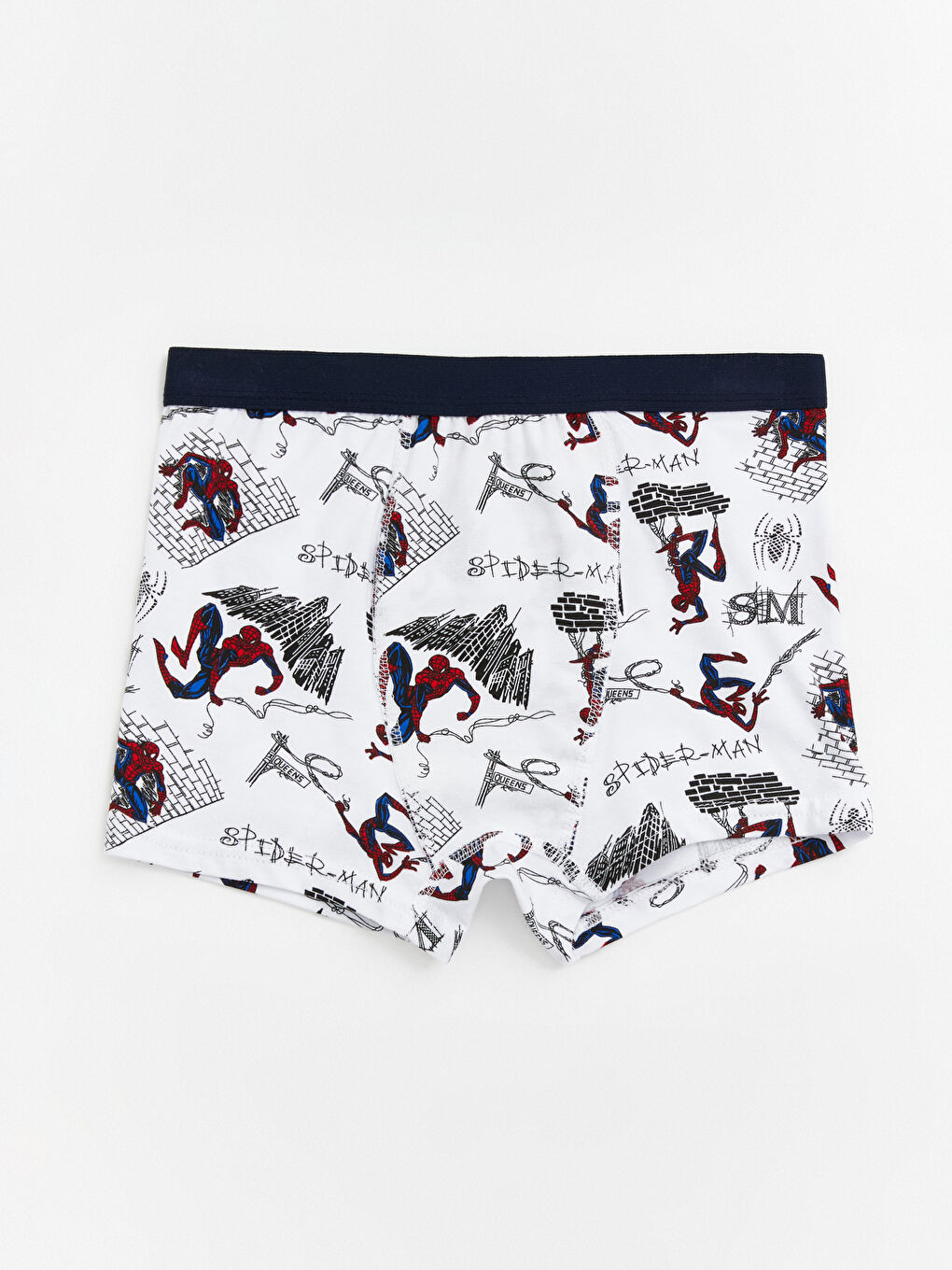 Lacivert Spider-Man Baskılı Erkek Çocuk 3'lü Boxer-2