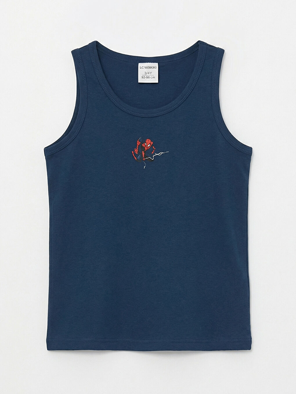 Beyaz Spider-Man Baskılı Erkek Çocuk Atlet 2'li-1