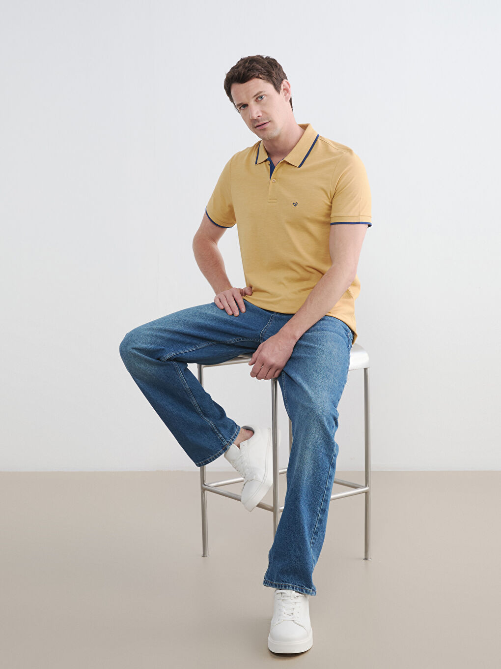 Polo Yaka Pike Erkek Tişört-1