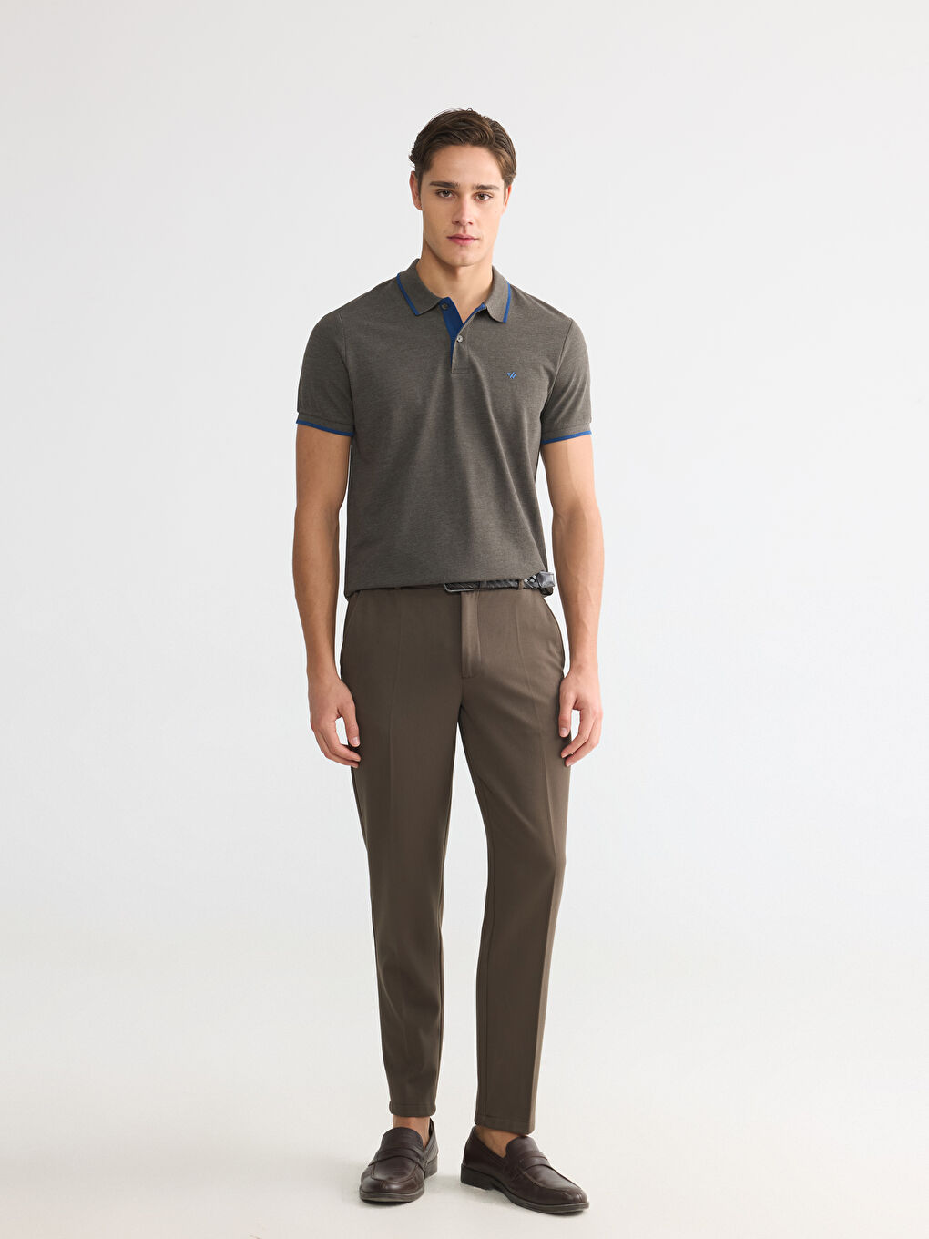 Polo Collar Pique Men's T-Shirt-1