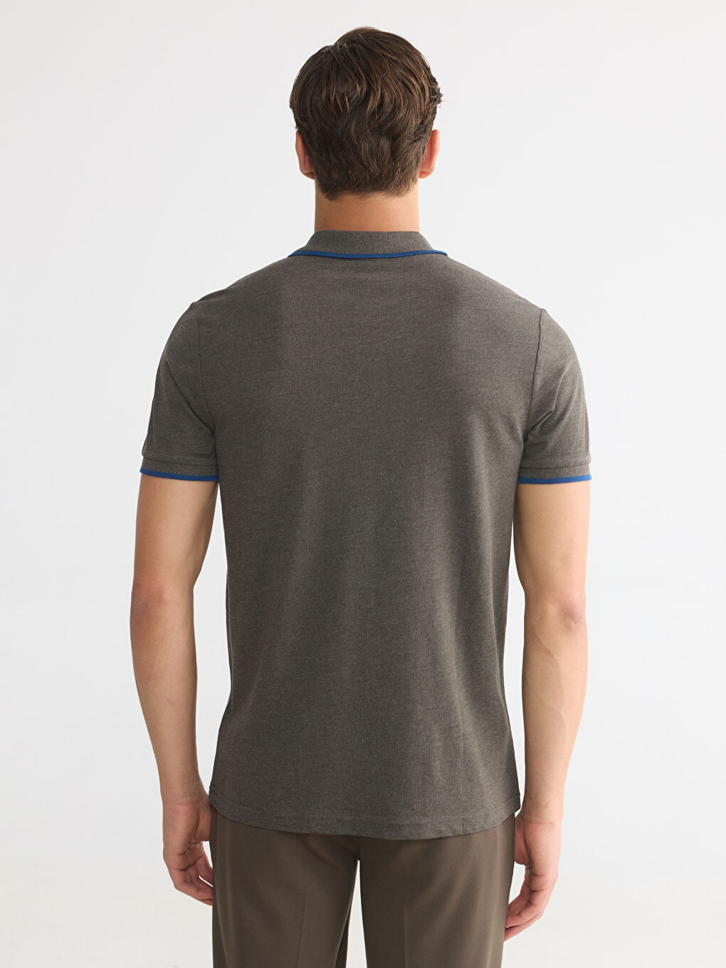 Polo Collar Pique Men's T-Shirt-3