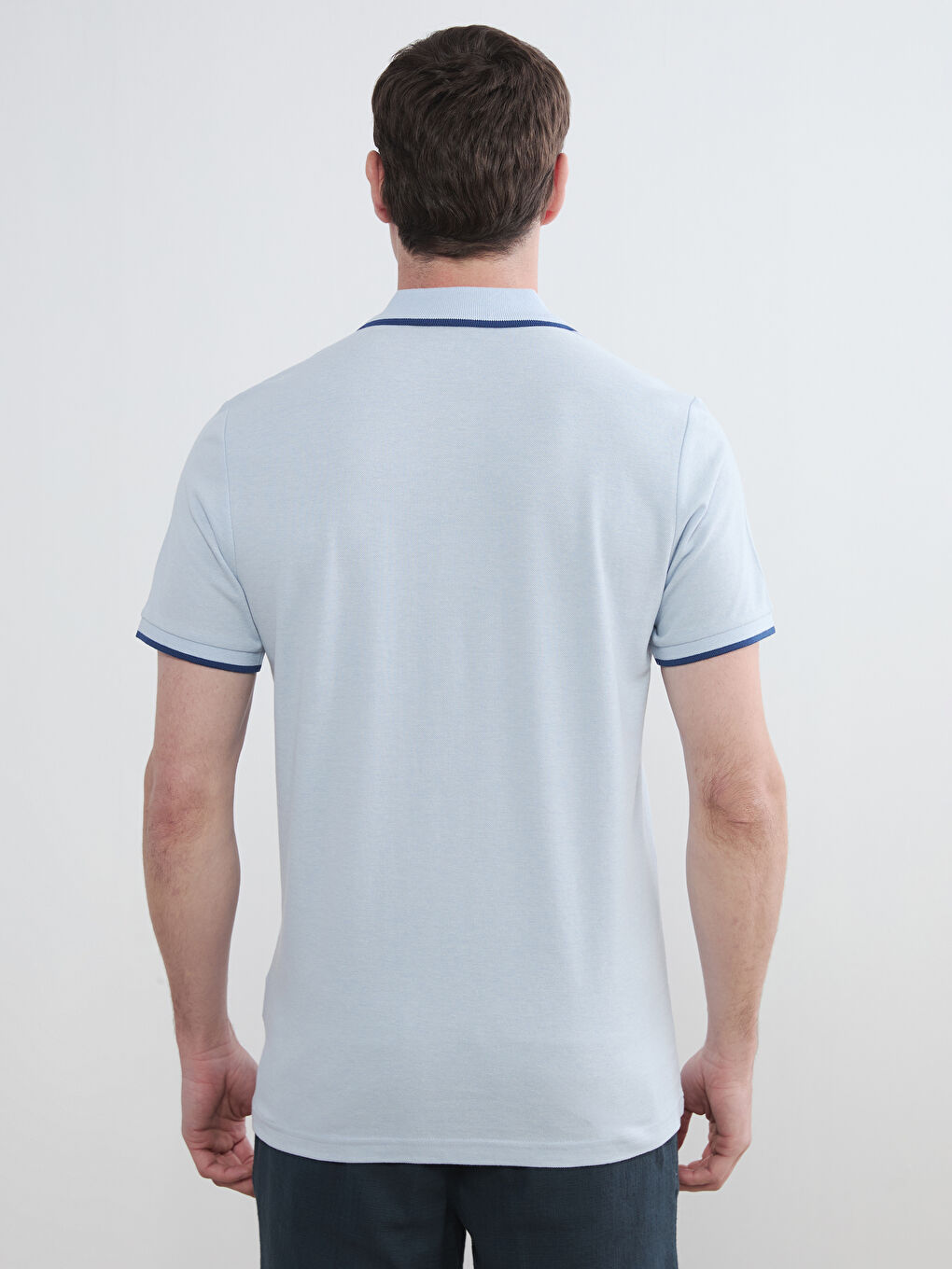 Мужская футболка из пике с воротником-поло-6