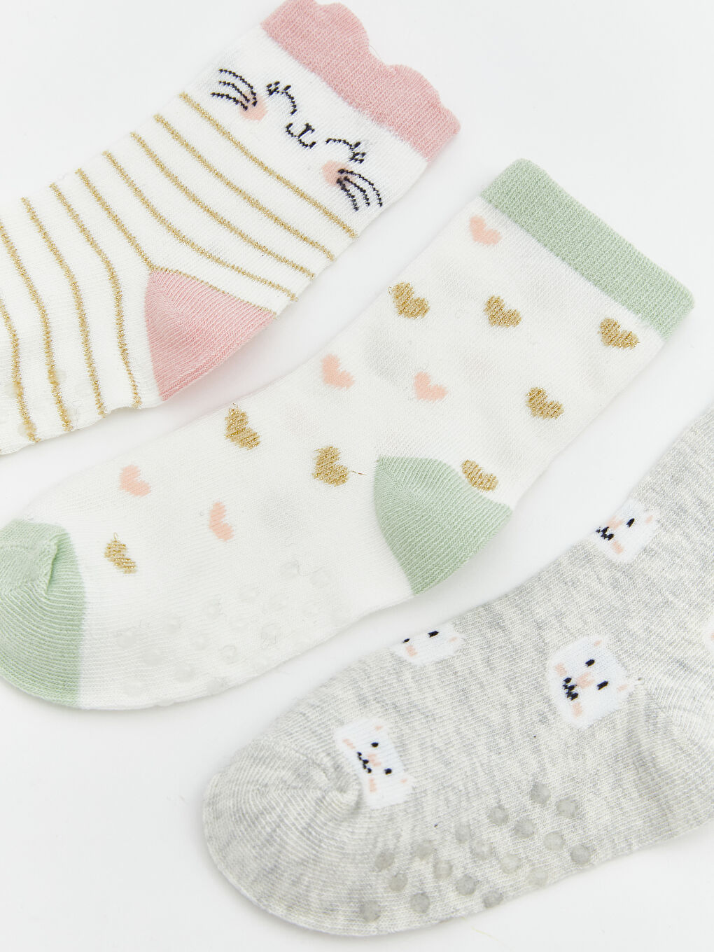 Baby Girl ECRU Ankle Socks-1