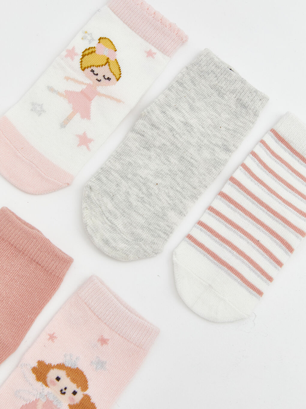 جوارب للكاحل بيج فاتح / ايكرو طفلة-1