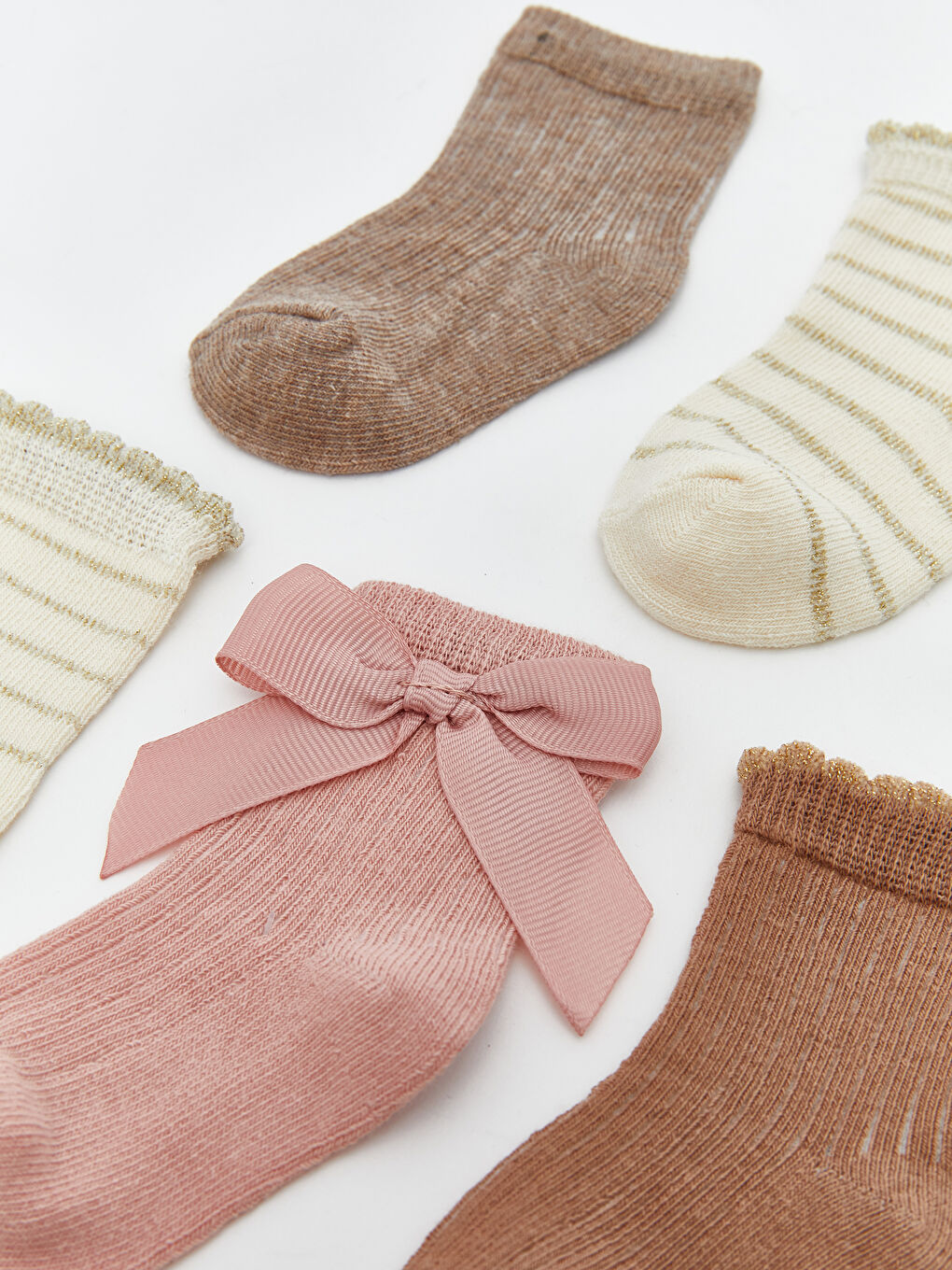 جوارب للكاحل وردي طفلة-1