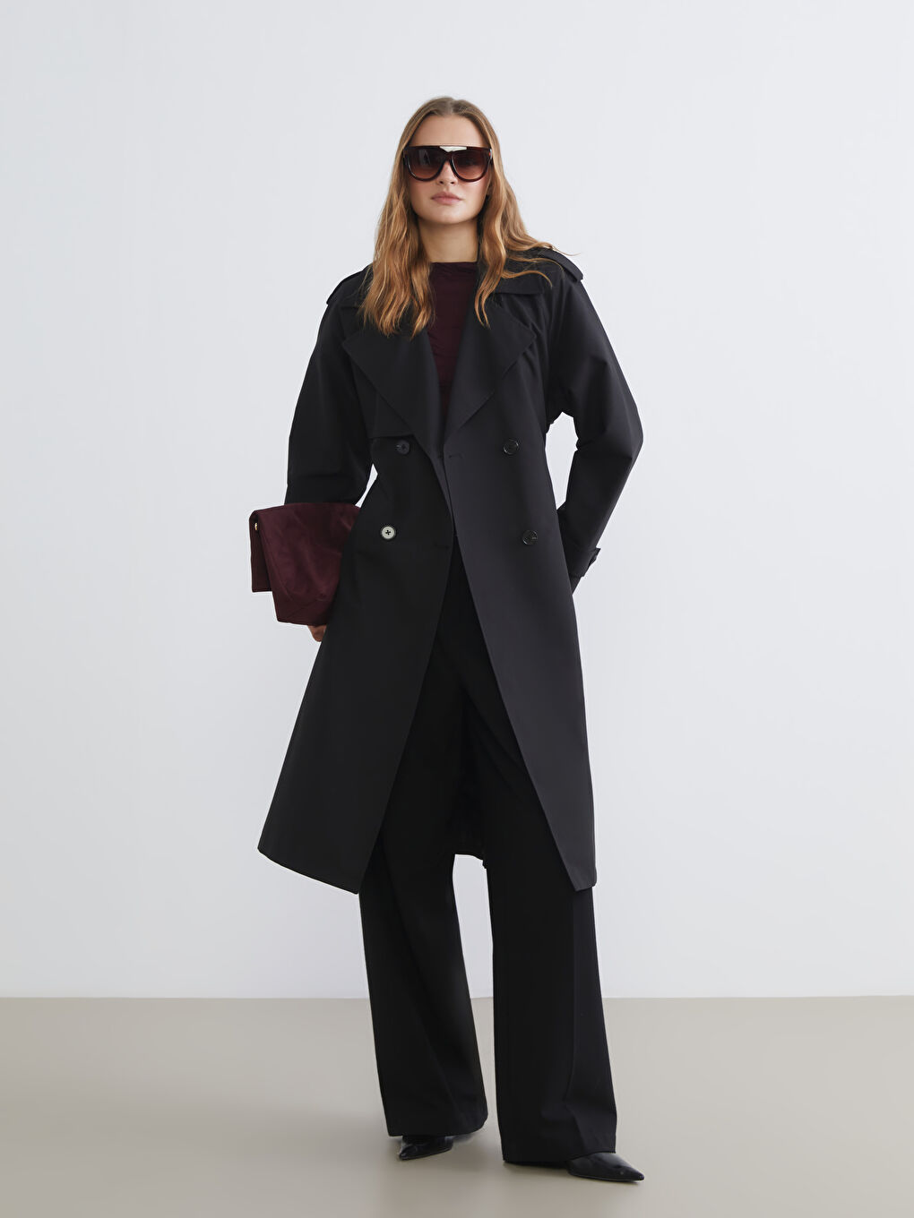 Women's Double-Breasted Trench Coat