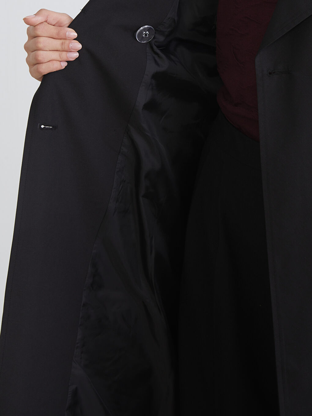 Women's Double-Breasted Trench Coat-3