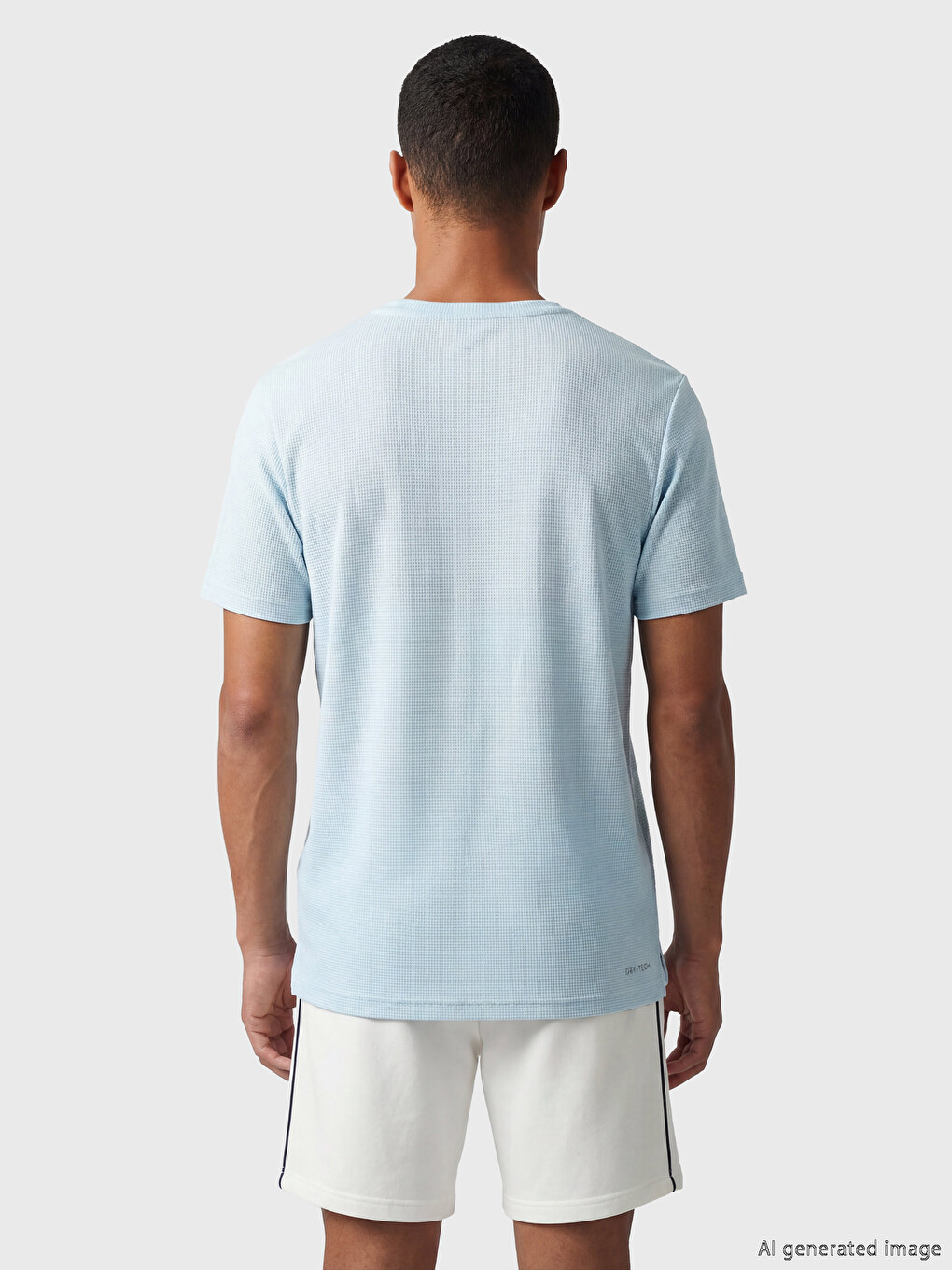 T-shirt Sportiv Me Jakë Të Rrumbullakët Për Burra-3