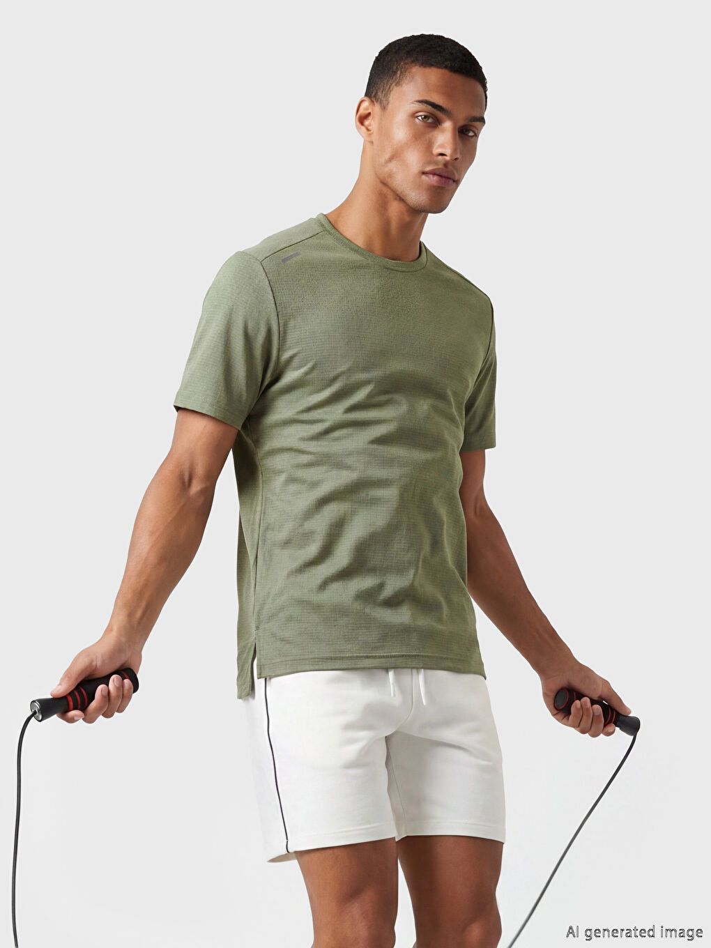 Sport-T-Shirt mit Rundhalsausschnitt für Herren