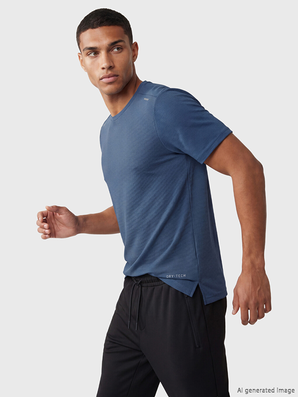 T-shirt Sportiv Me Jakë Të Rrumbullakët Për Burra