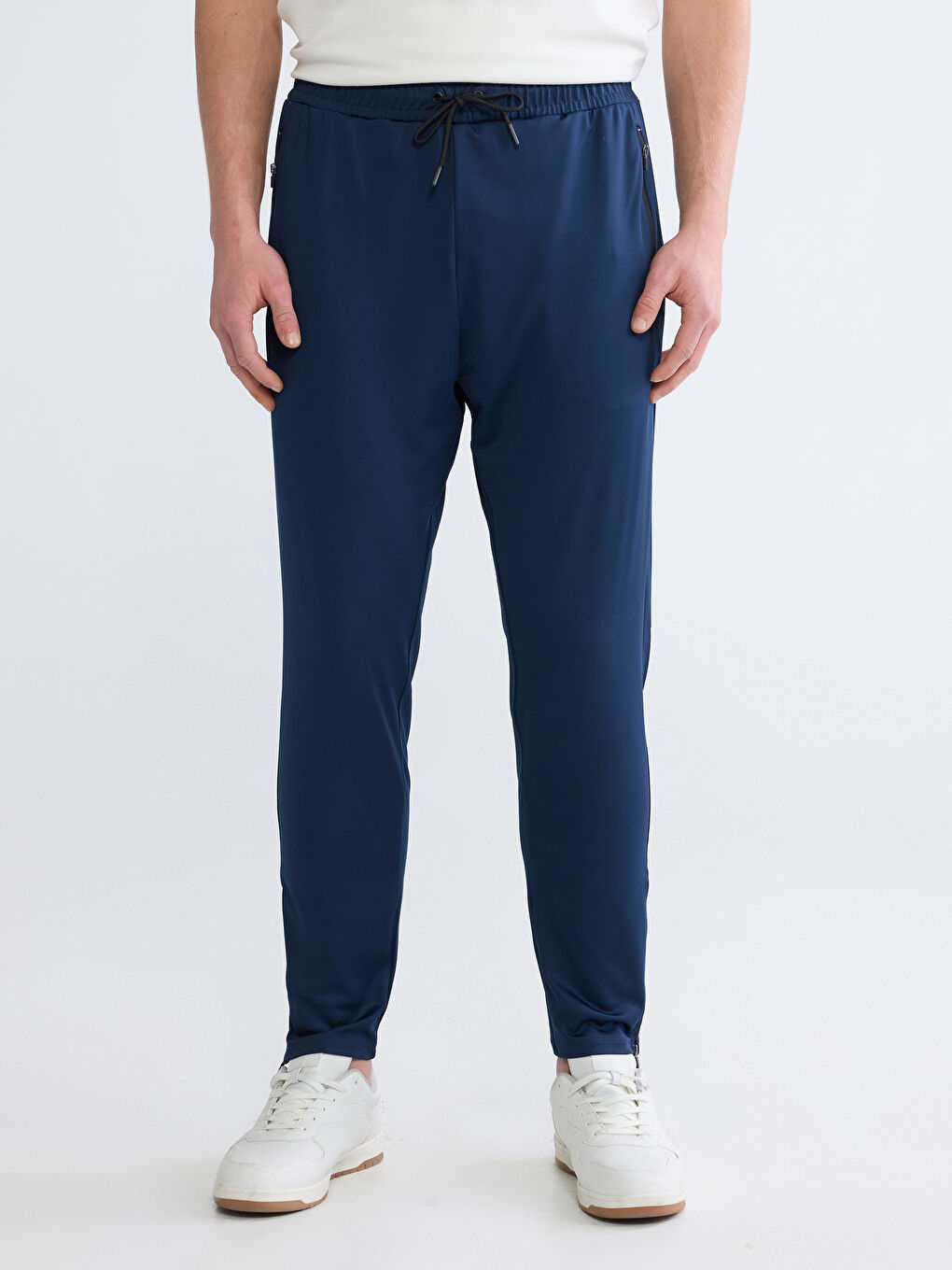 Lacivert Standart Kalıp Erkek Eşofman Altı-2